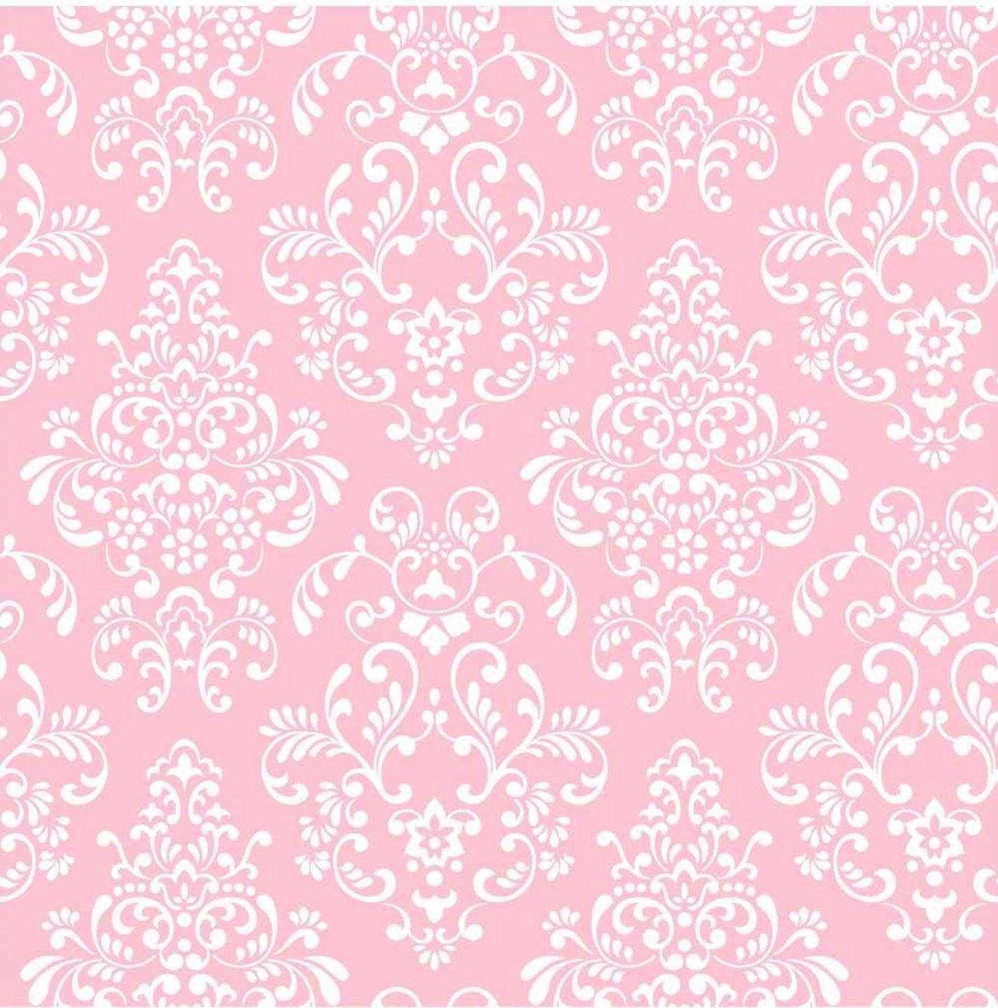 Dauphine Electric Raspberry Pink Damask Wallpaper