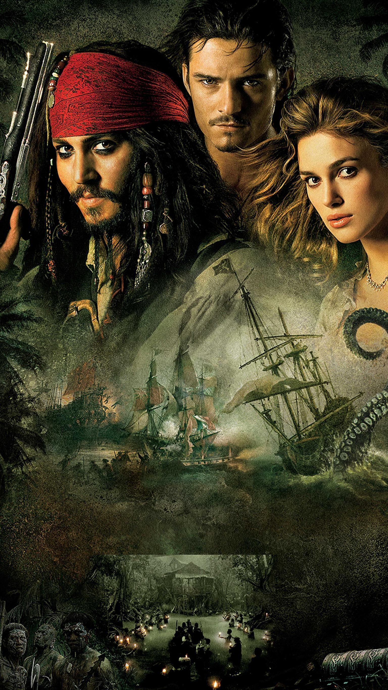 1536x2732 Pirates of the Caribbean: Dead Man's Chest (2006) Phone Wallpaper