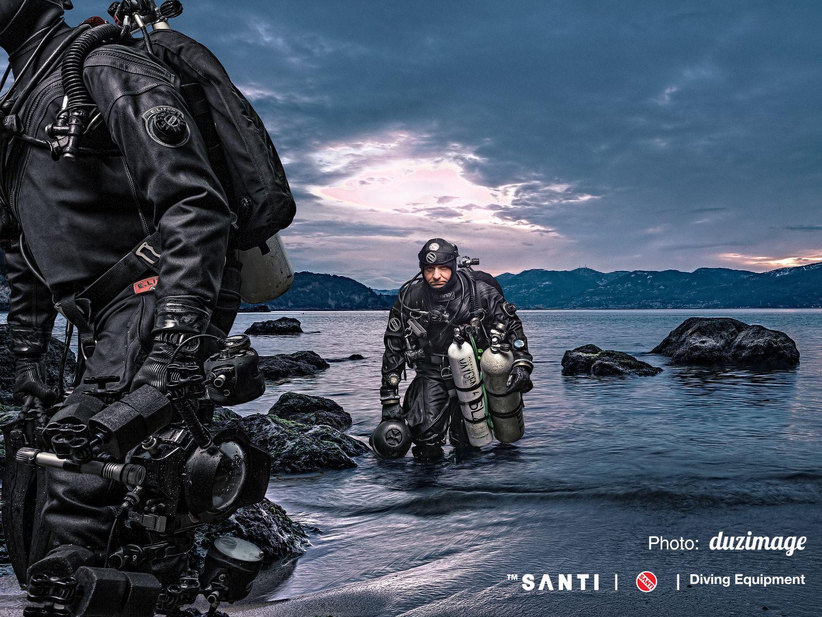 1600x1200 SANTI. Diving Equipment. Drysuits, Under suits, Heating System