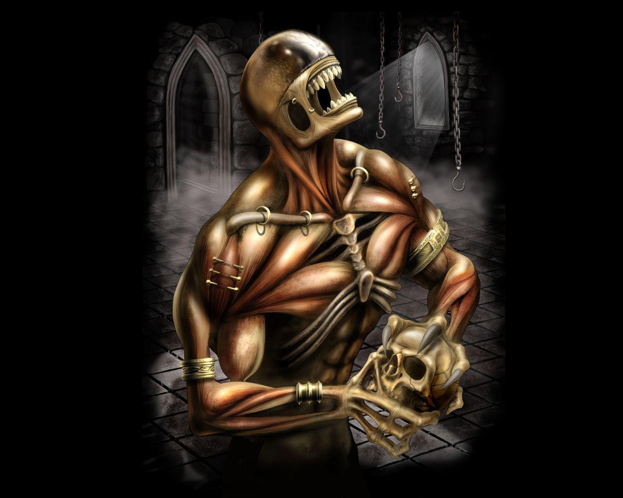 1280x1024 Cool Skeleton Wallpaper