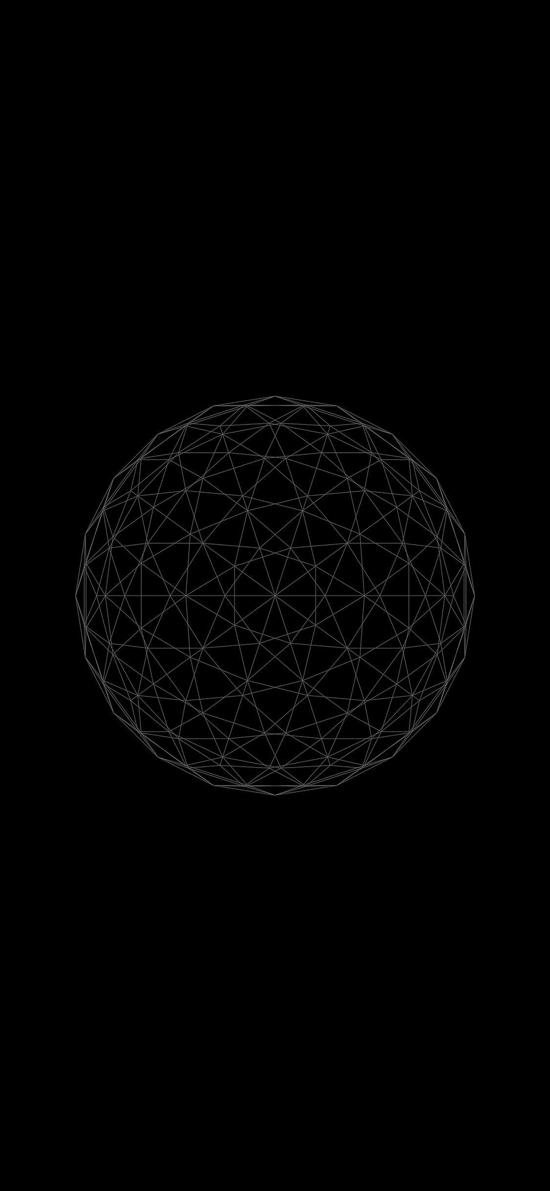 1125x2436 Black 3D Wallpaper For iPhone X