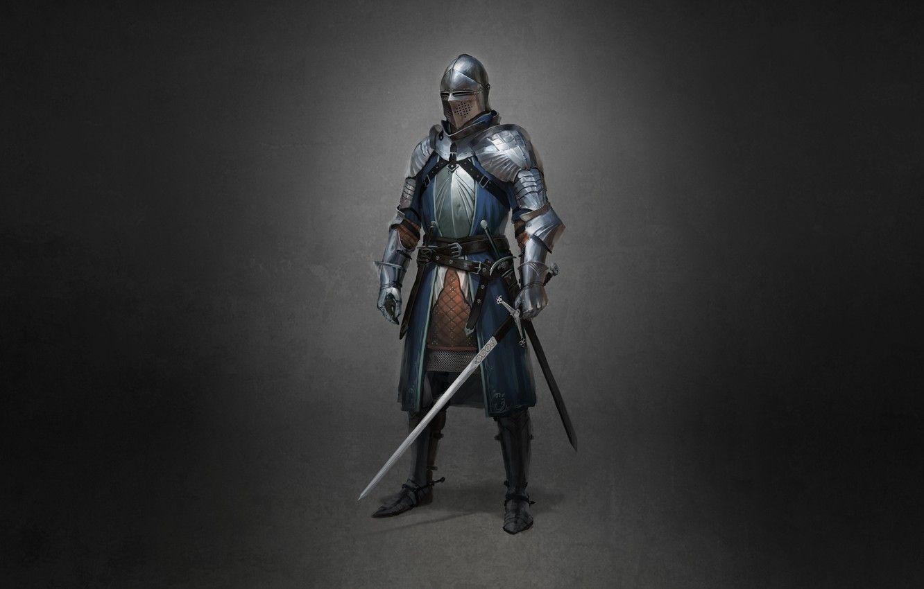 1332x850 Wallpaper Minimalism, Armor, Sword, Warrior, Art, Art, Claymore