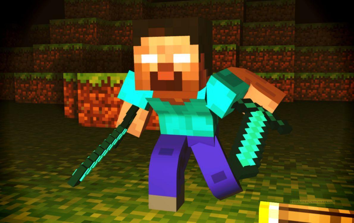 1190x752 Minecraft Herobrine Wallpaper