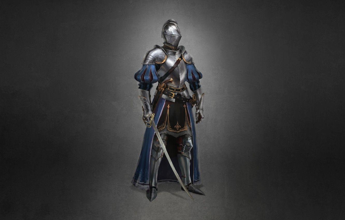1332x850 Wallpaper Minimalism, Armor, Sword, Warrior, Art, Art, Warrior