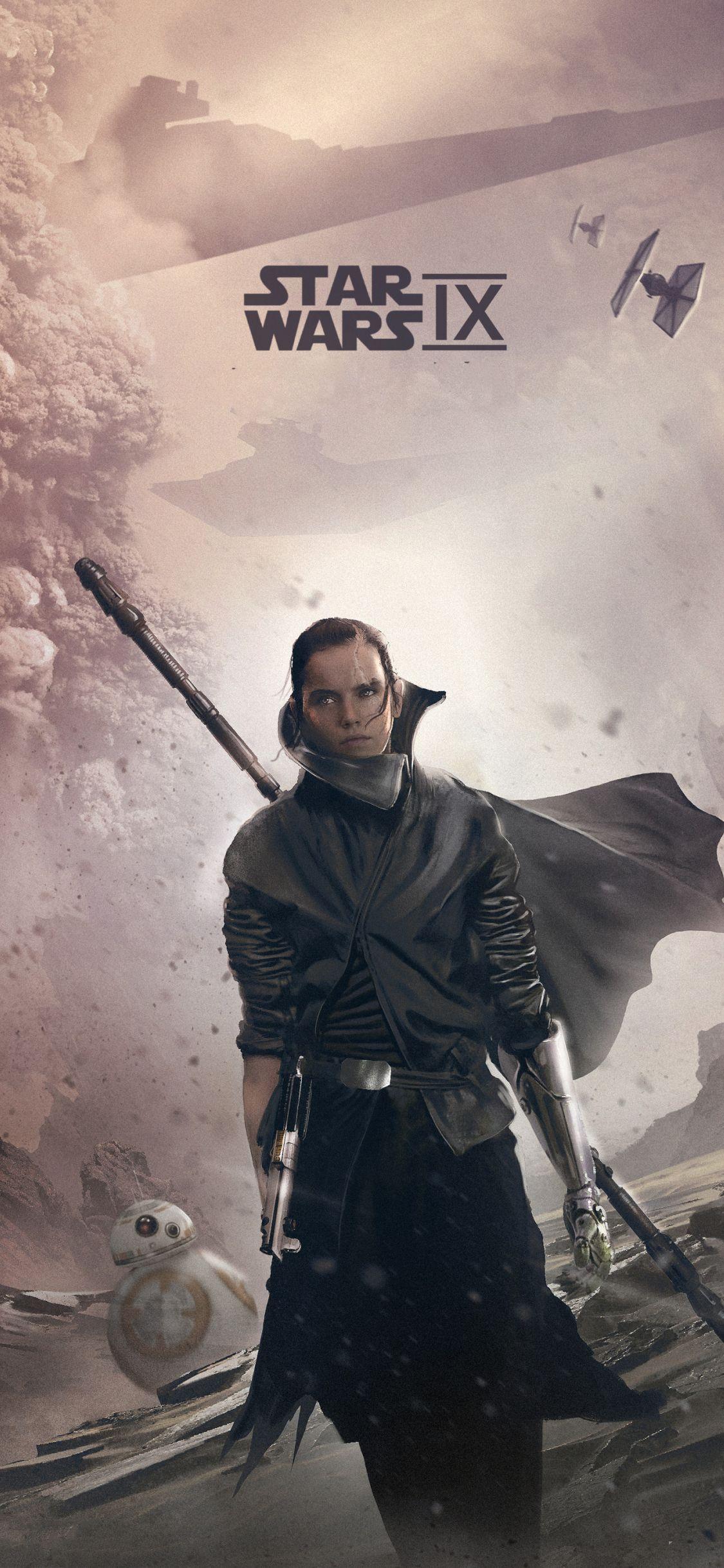 1125x2435 Dark Rey Star Wars Art iPhone XS, iPhone iPhone X