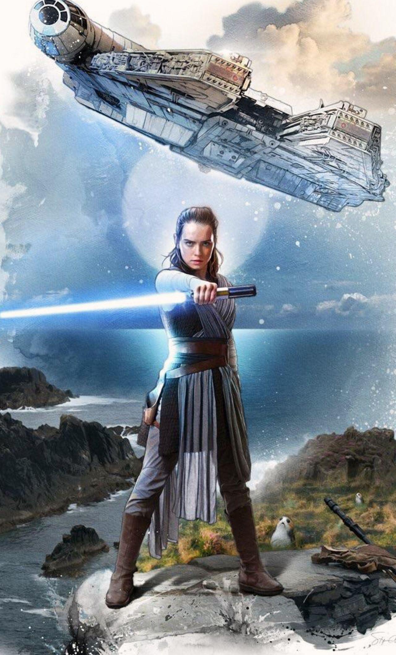 1280x2120 Rey Star Wars The Last Jedi Artwork iPhone HD 4k