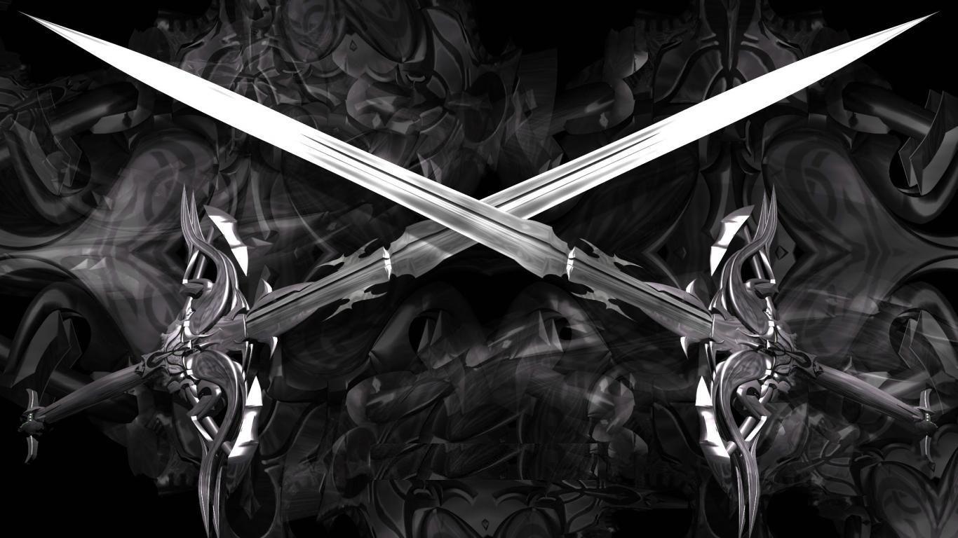 1366x768 HD Wallpaper: Swords Image For Desktop, Free Download, ZCM HD