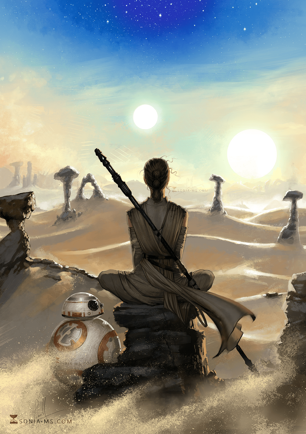 1000x1414 Free download Star Wars Rey and BB 8 by SoniaMatas [1000x1414] for your Desktop, Mobile & Tablet. Explore Rey BB8 Wallpaper. BB8 iPhone Wallpaper, BB8 Wallpaper, BB8 HD Wallpaper