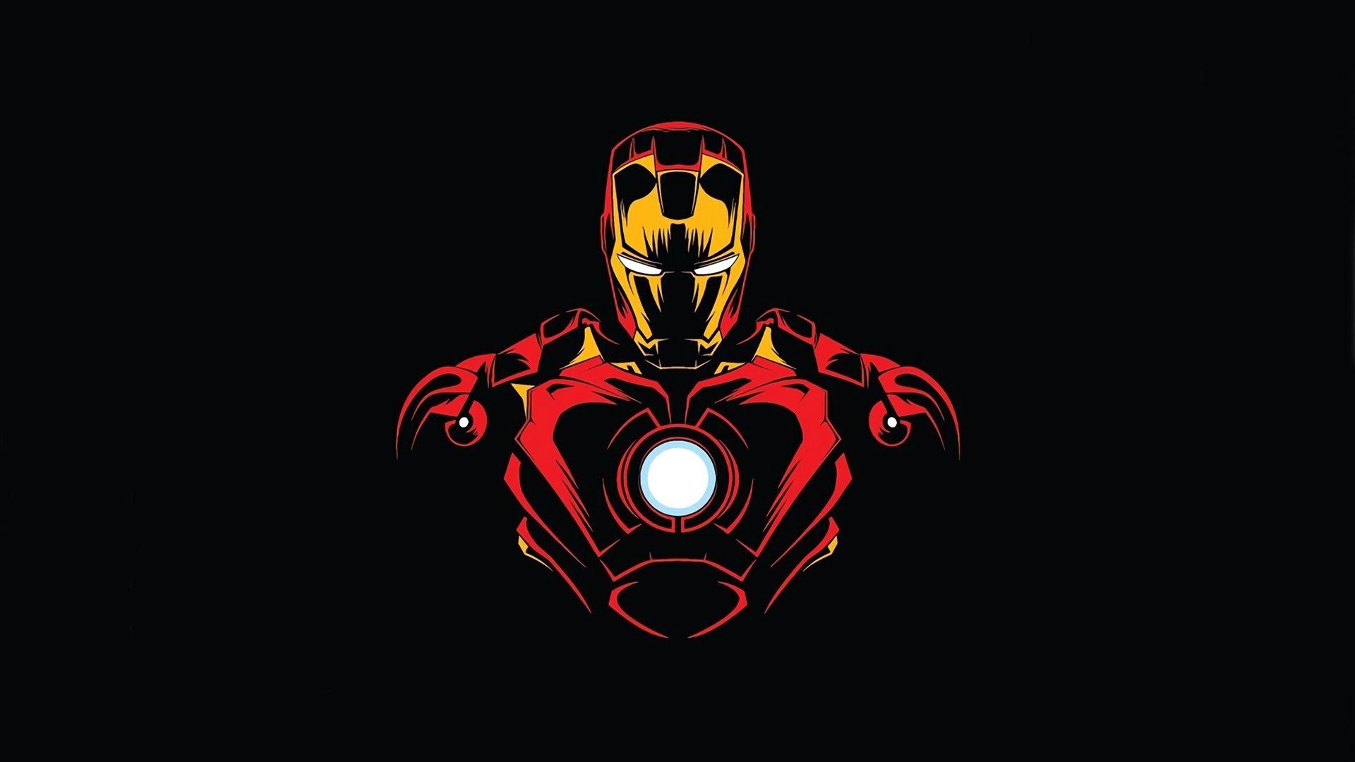 1920x1080 Download 1920x1080 wallpaper hero, iron man, minimalist, full HD