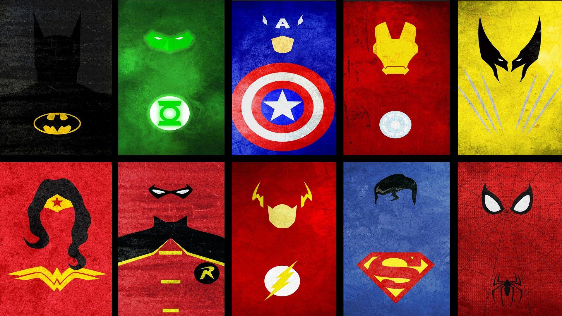 1920x1080 Superhero Minimalist Background
