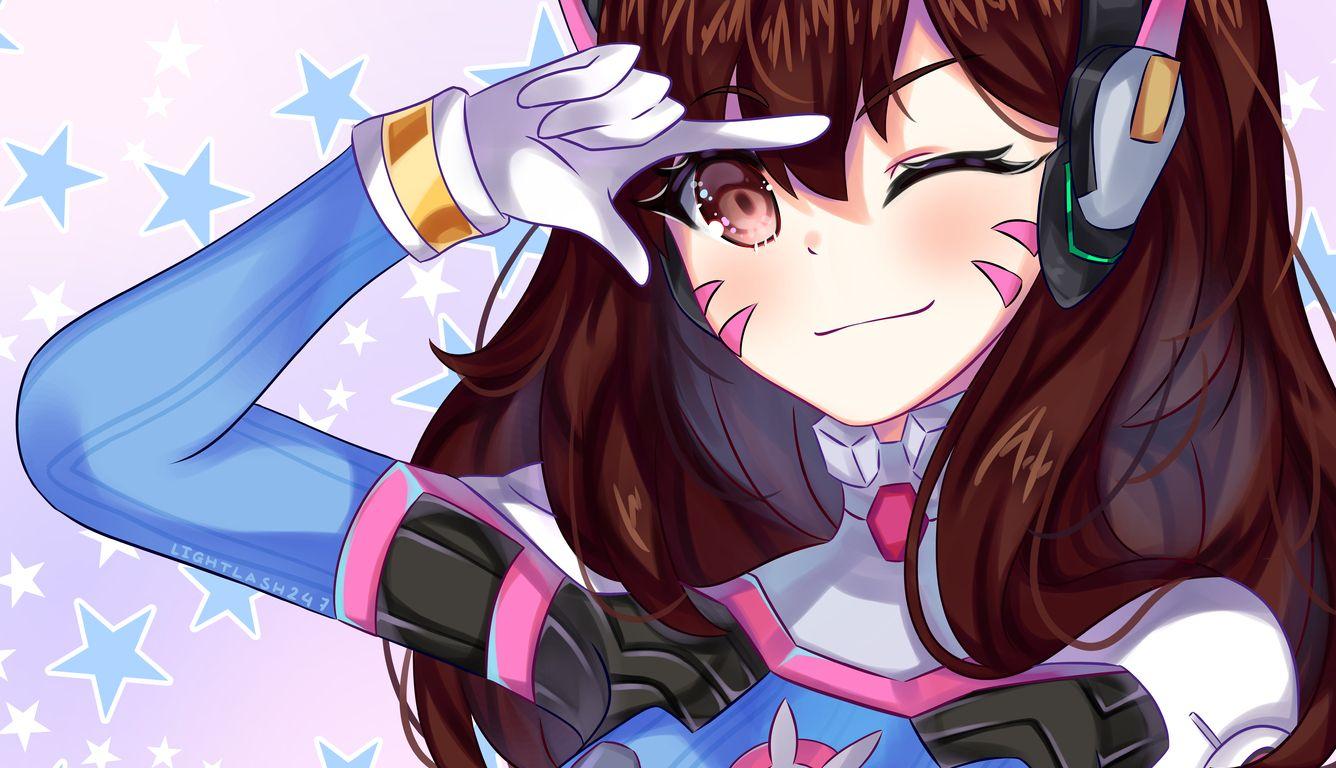 1336x768 Dva Overwatch Digital Artwork 5k Laptop HD HD 4k