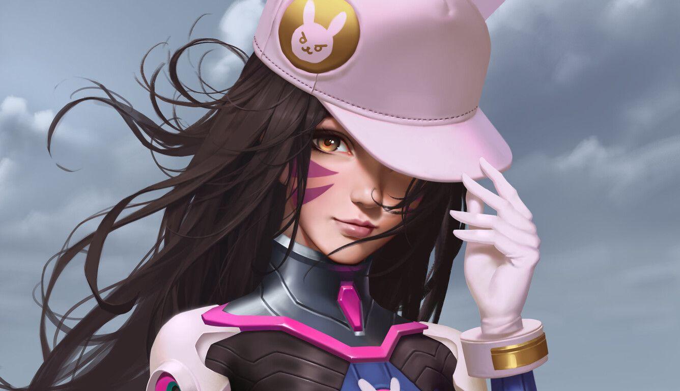 1336x768 Dva Overwatch Game Art Laptop HD HD 4k Wallpaper, Image
