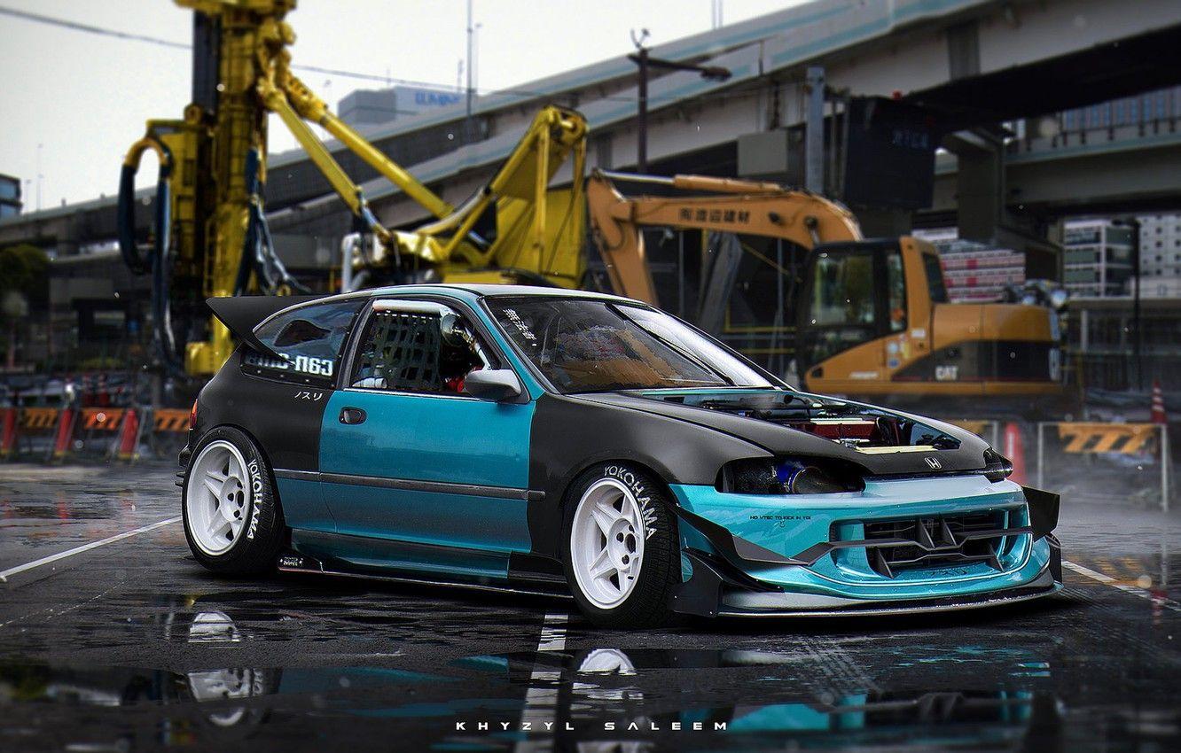 1332x850 Wallpaper asphalt, overpass, car, technician, The Kanjozoku image for desktop, section рендеринг
