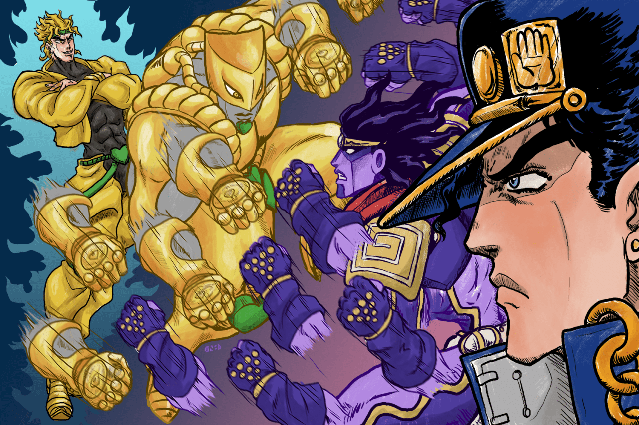 jotaro vs dio wallpapers top những hình Ảnh Đẹp