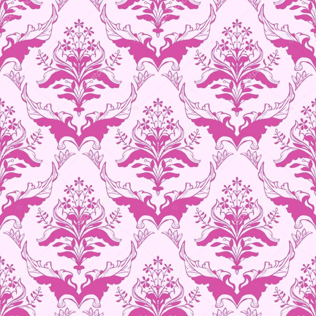 Pink Damask Wallpapers Top Free Pink Damask Backgrounds WallpaperAccess