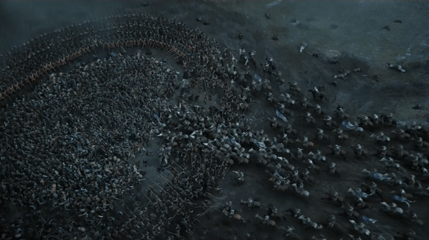 1366x764 Battle of the Bastards. Game of Thrones