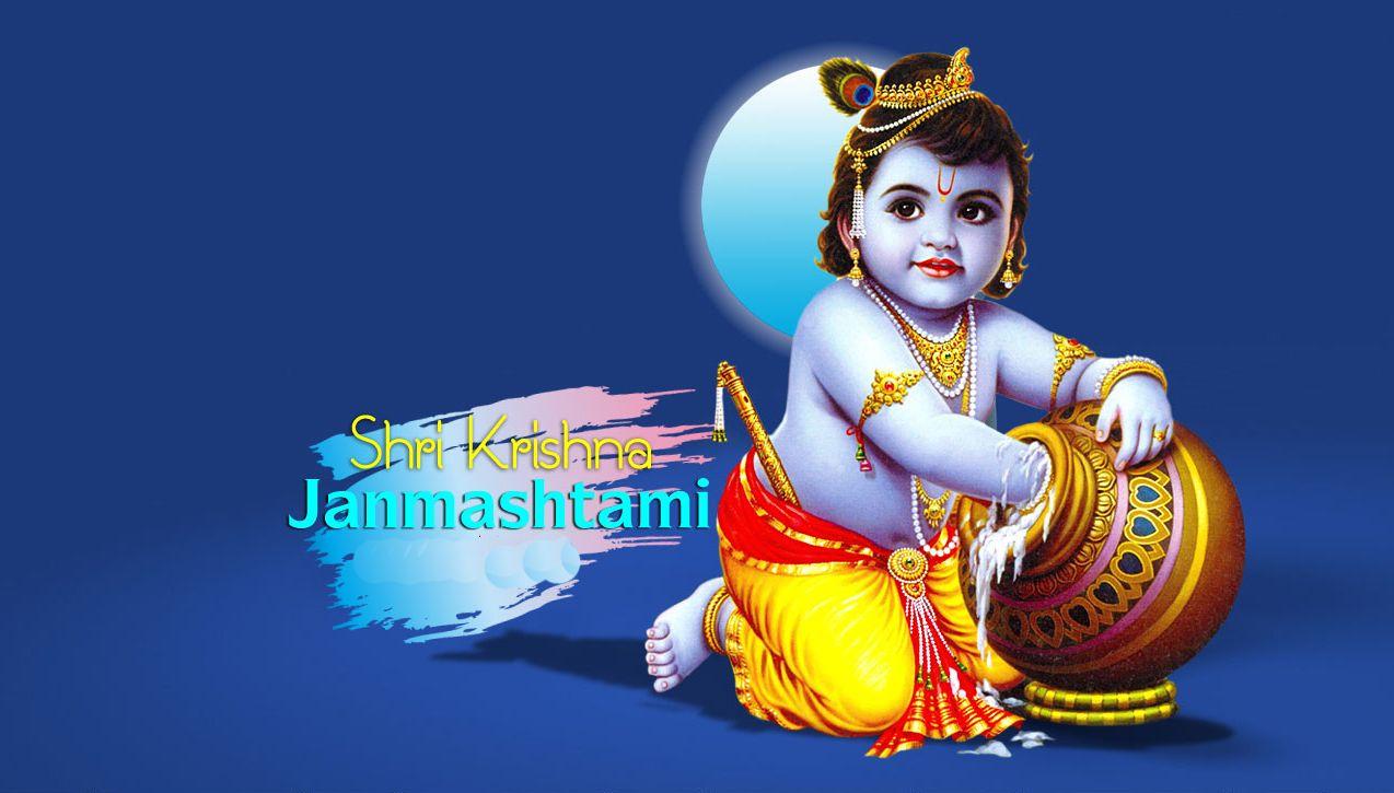 1274x725 Happy Janmashtami Wishes status sms messages Janmashtami 2019 HD wallpaper photo Janmashtami 2018 Wishes Image Wallpaper Status