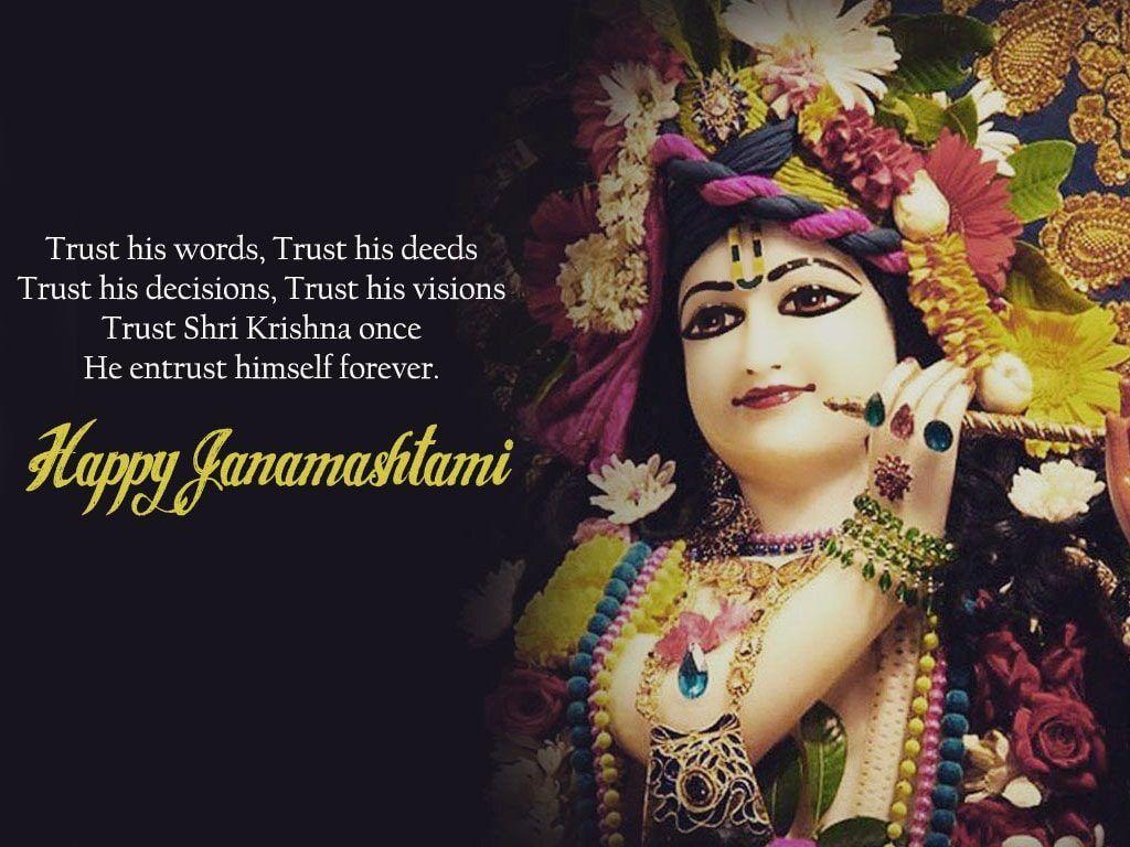 1024x768 Happy Krishna Janmashtami HD Wallpaper & Image With Best Wishes {2018}