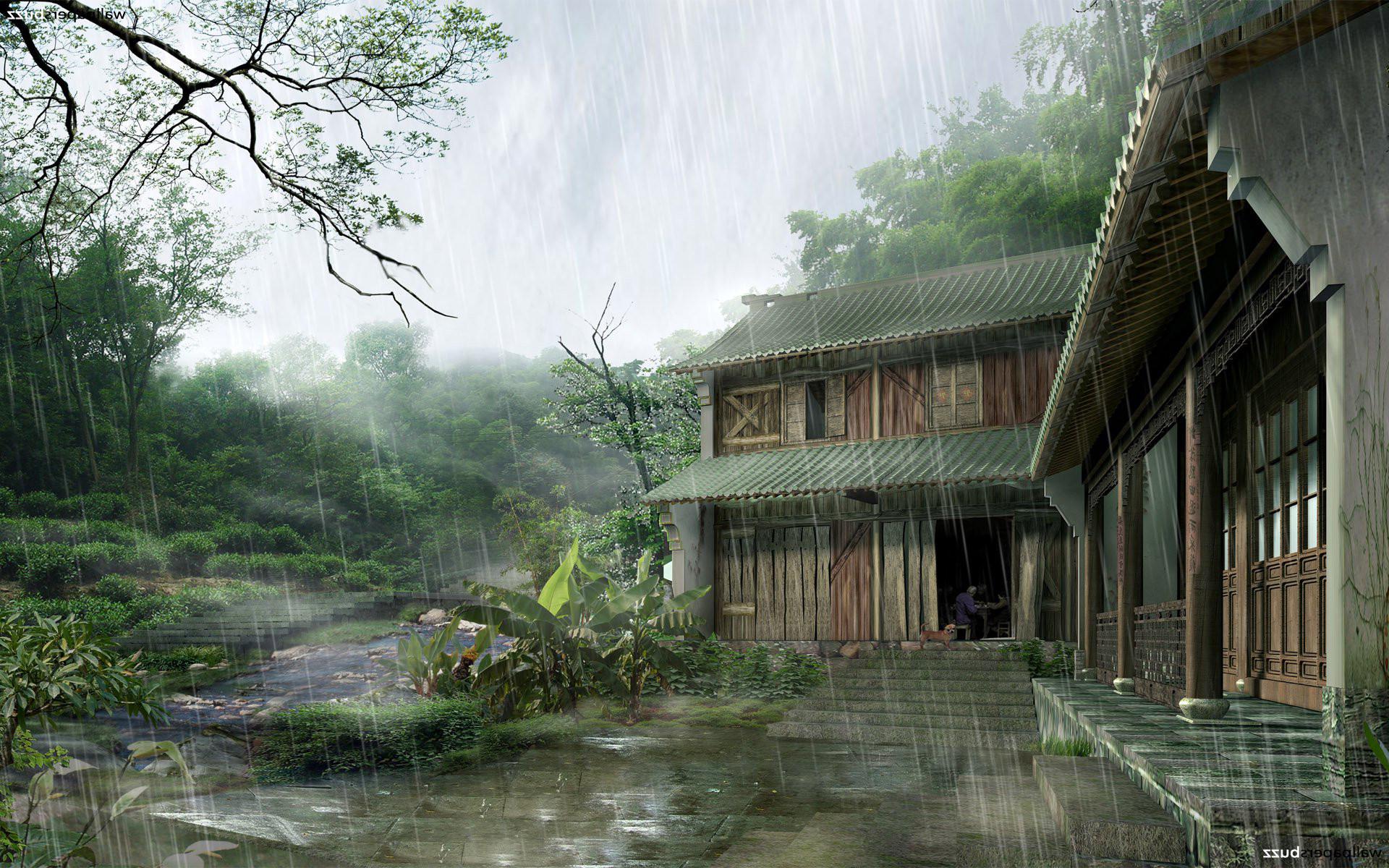 1920x1200 Rainy Day Wallpaper Free