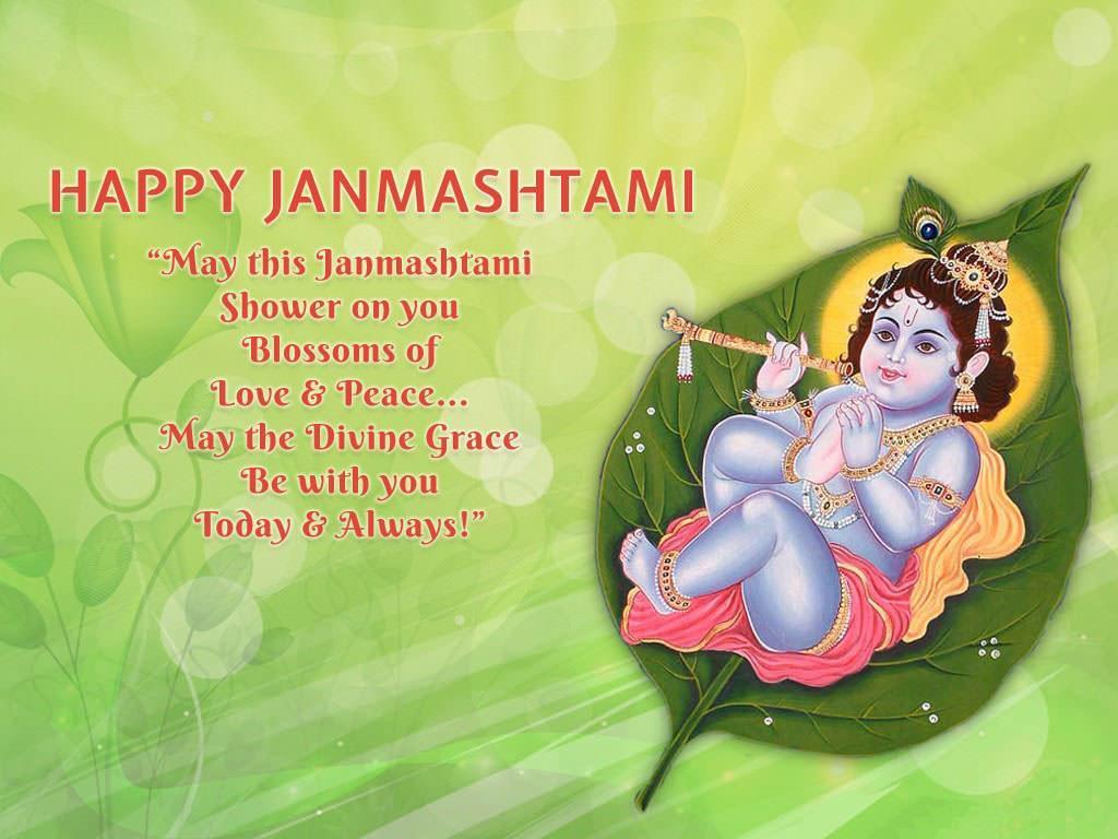 1024x768 Happy Janmashtami Wallpaper for Android