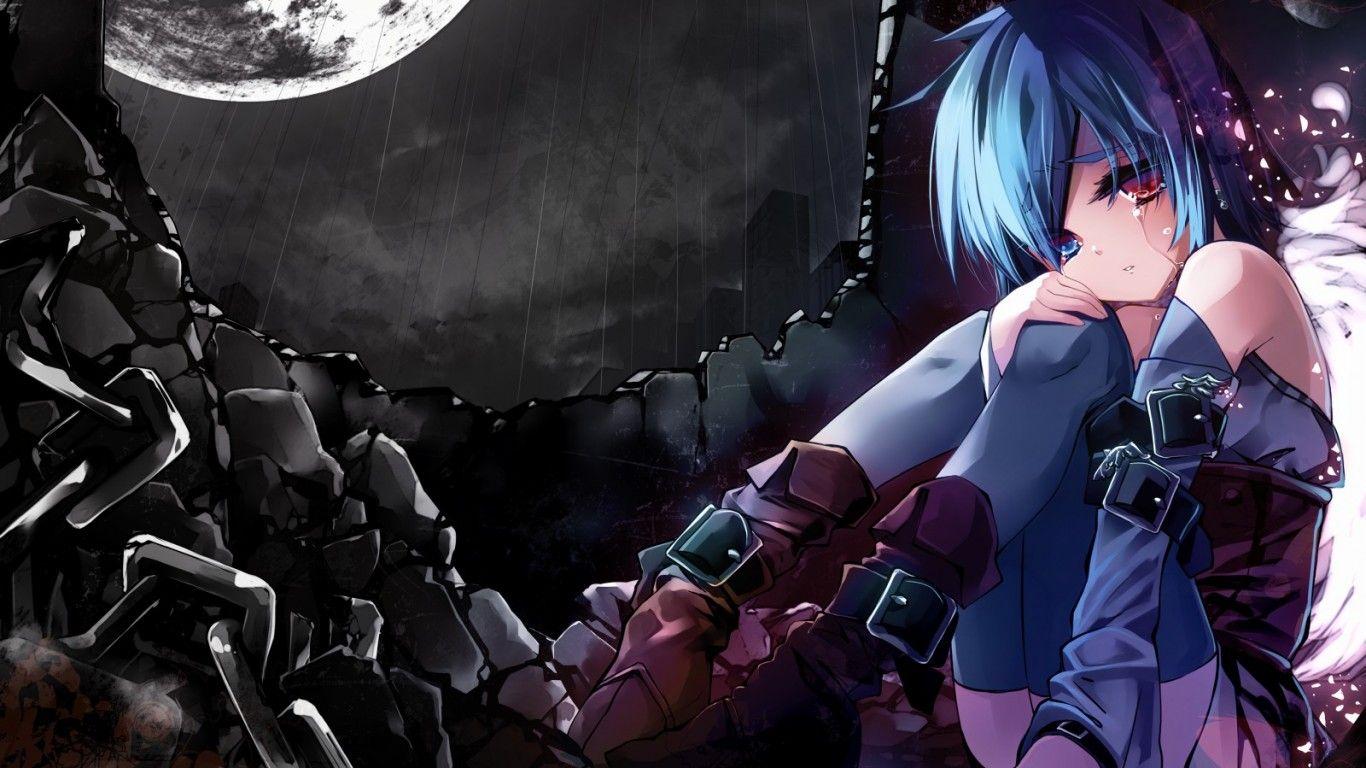 1366x768 Dark Anime Girls