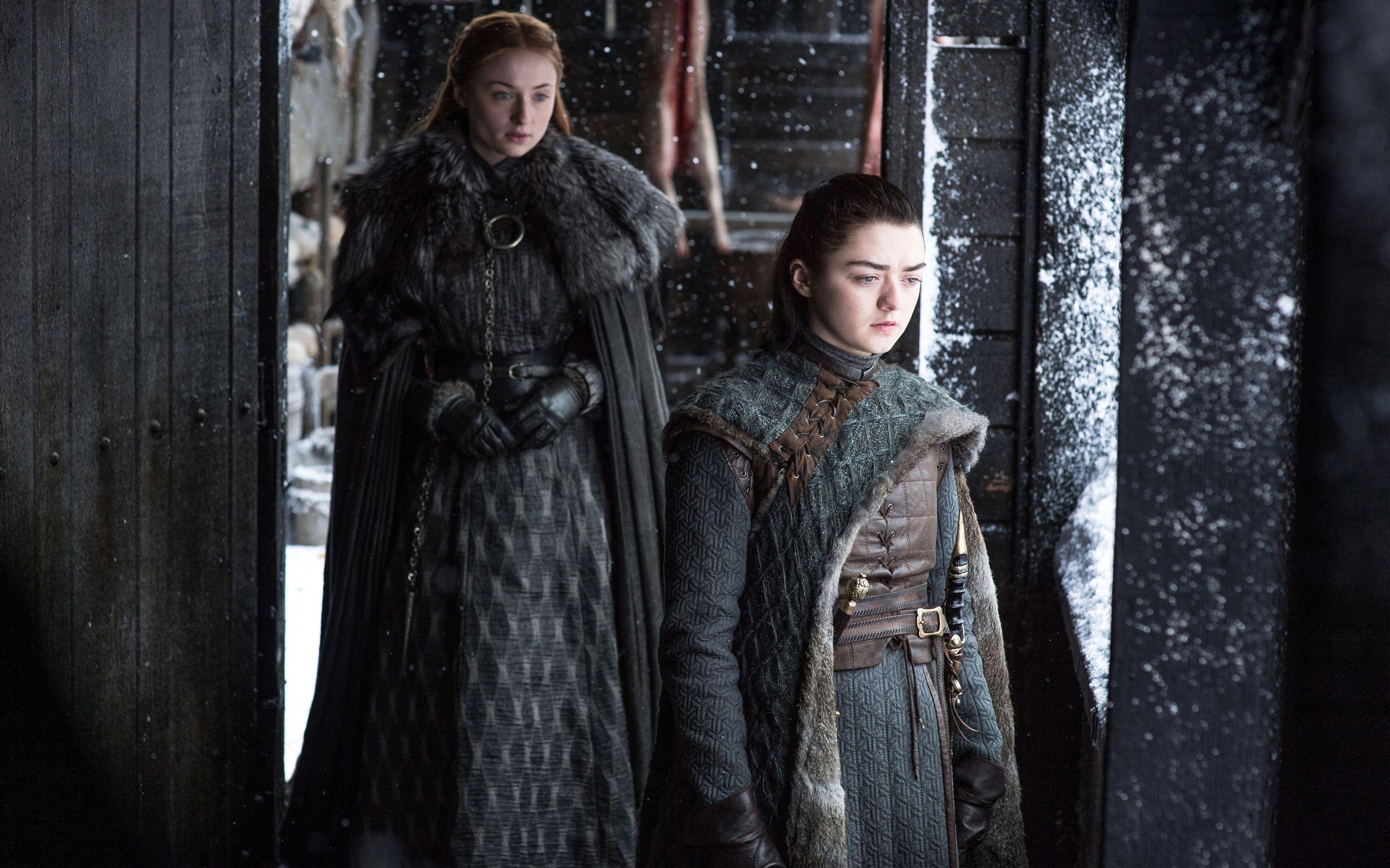 3000x1875 Sansa Arya Stark Game of Thrones Season 7 HD Wallpaper. HD