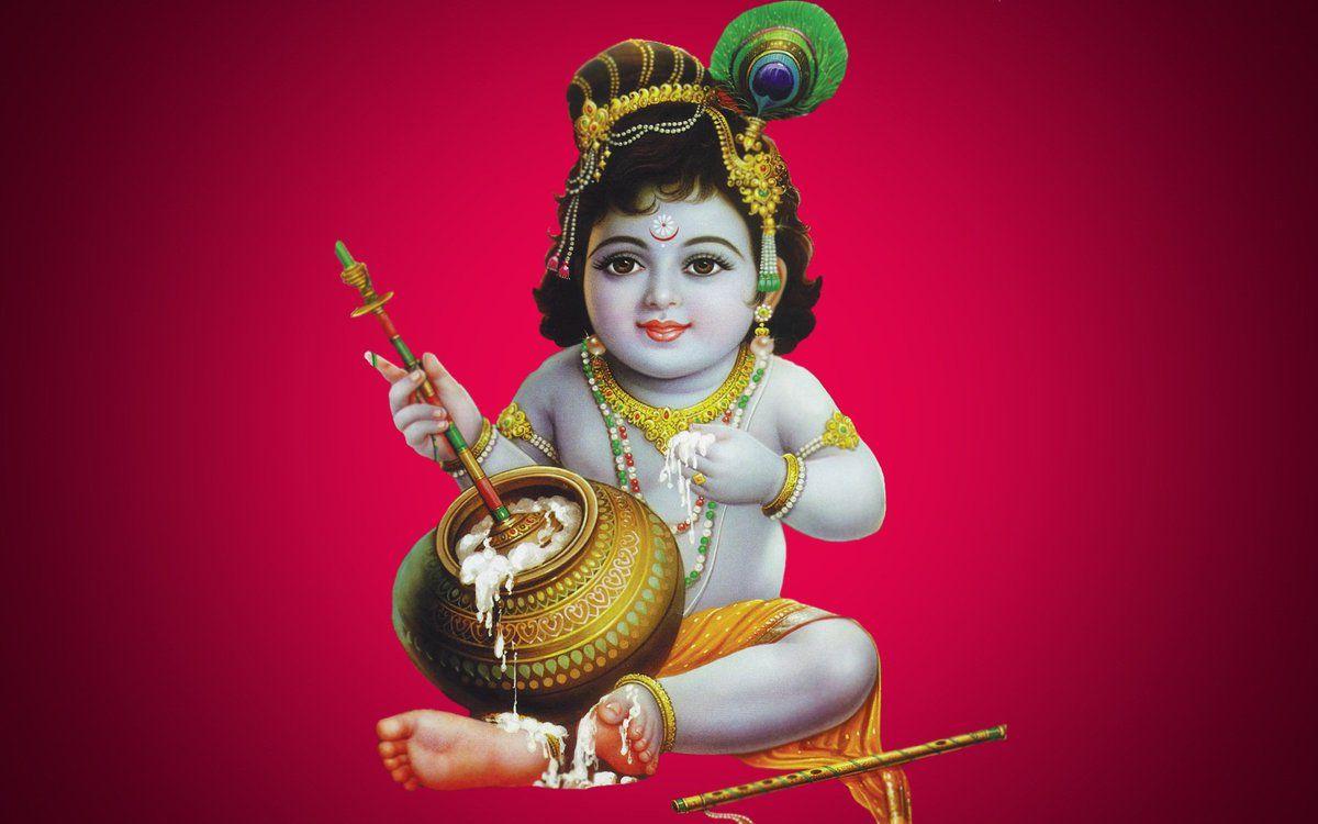 1200x750 Super Cute Image Of Bal Gopal Krishna