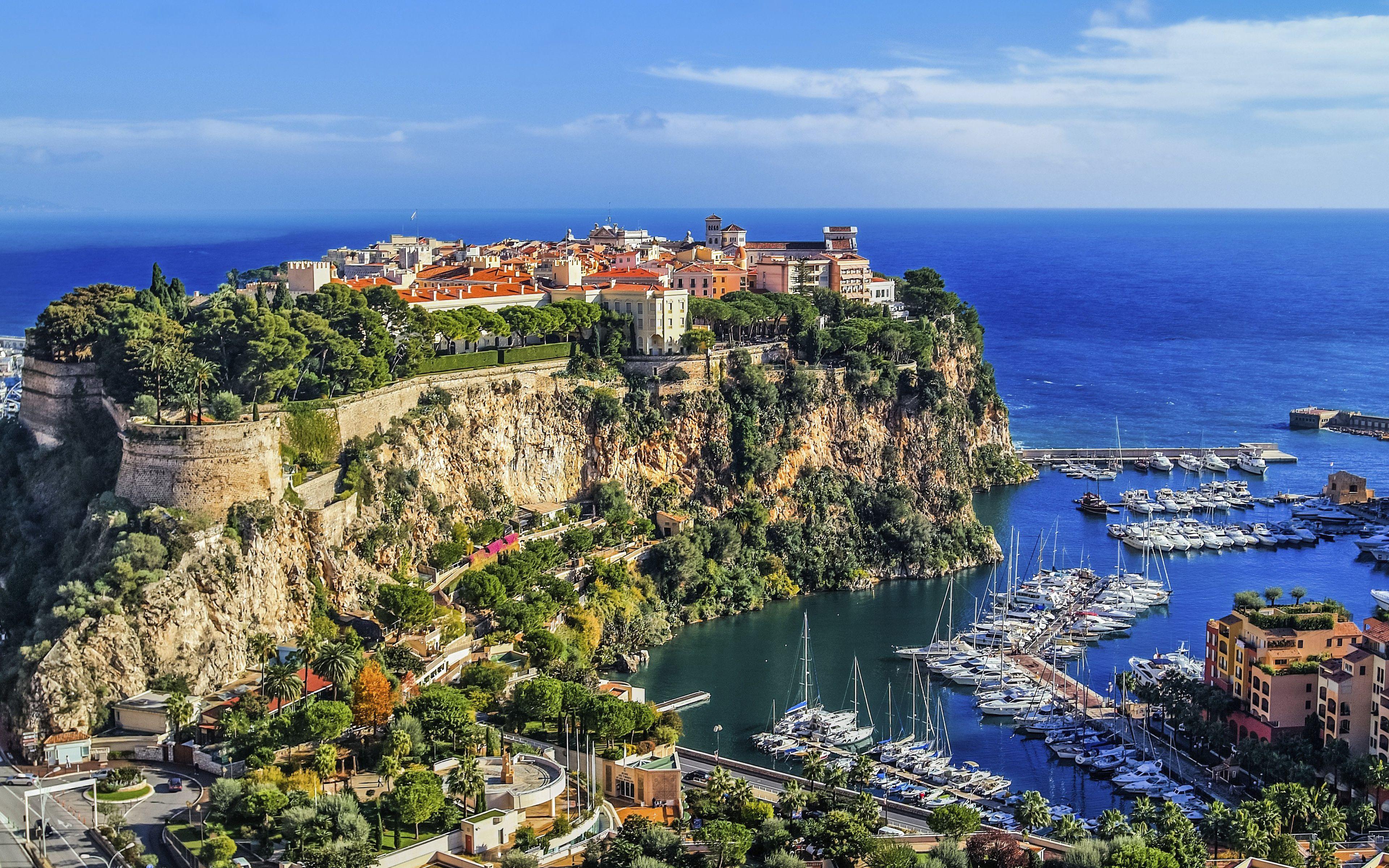 3840x2400 Download Wallpaper Saint Tropez, 4k, Summer, Harbor, Monaco