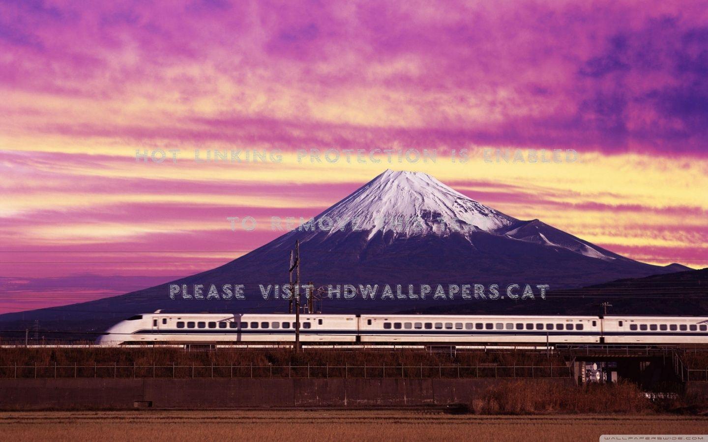 1440x900 shinkansen bullet train japan fuji
