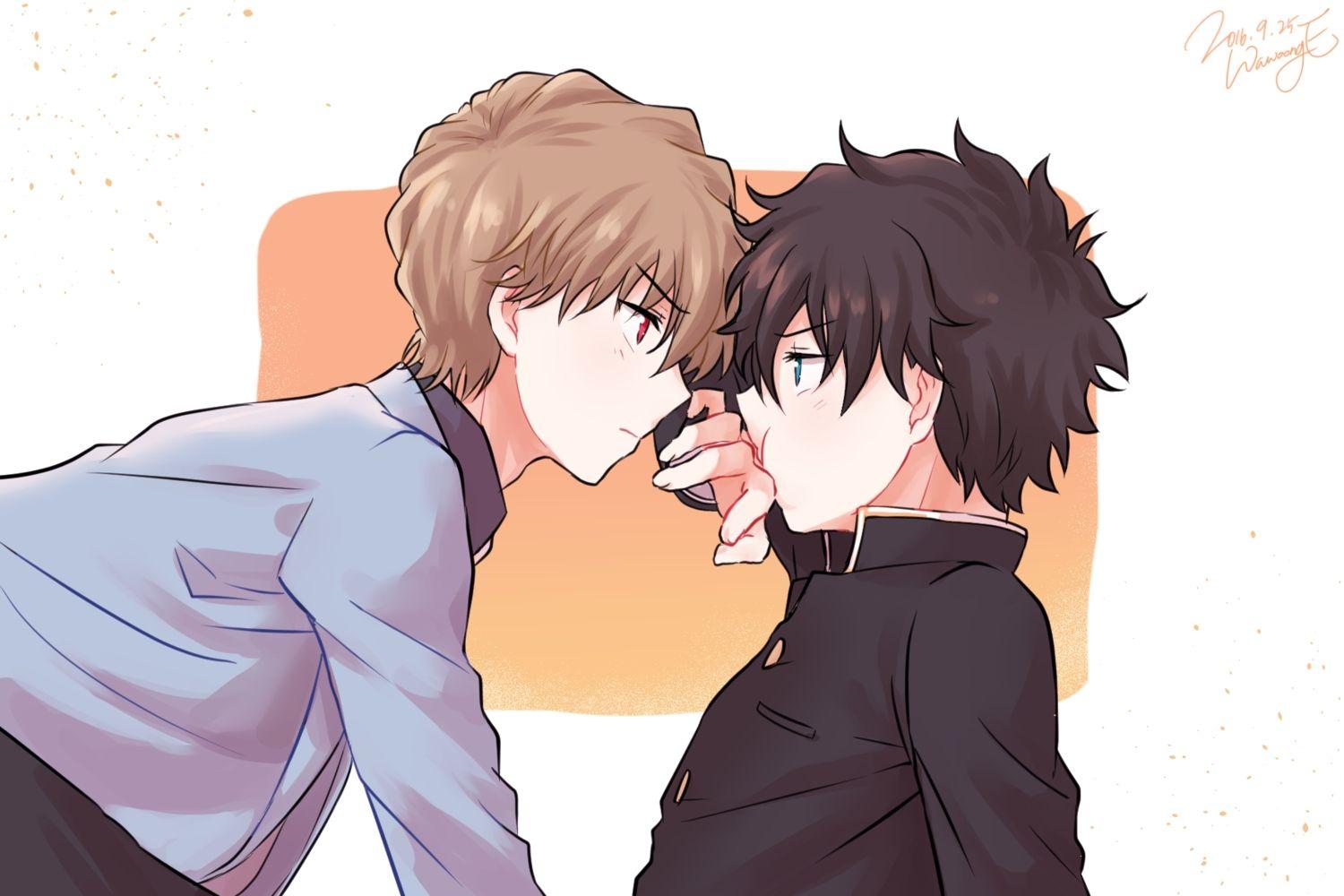 1500x1000 all male aqua eyes brown hair detective conan hakuba saguru kuroba