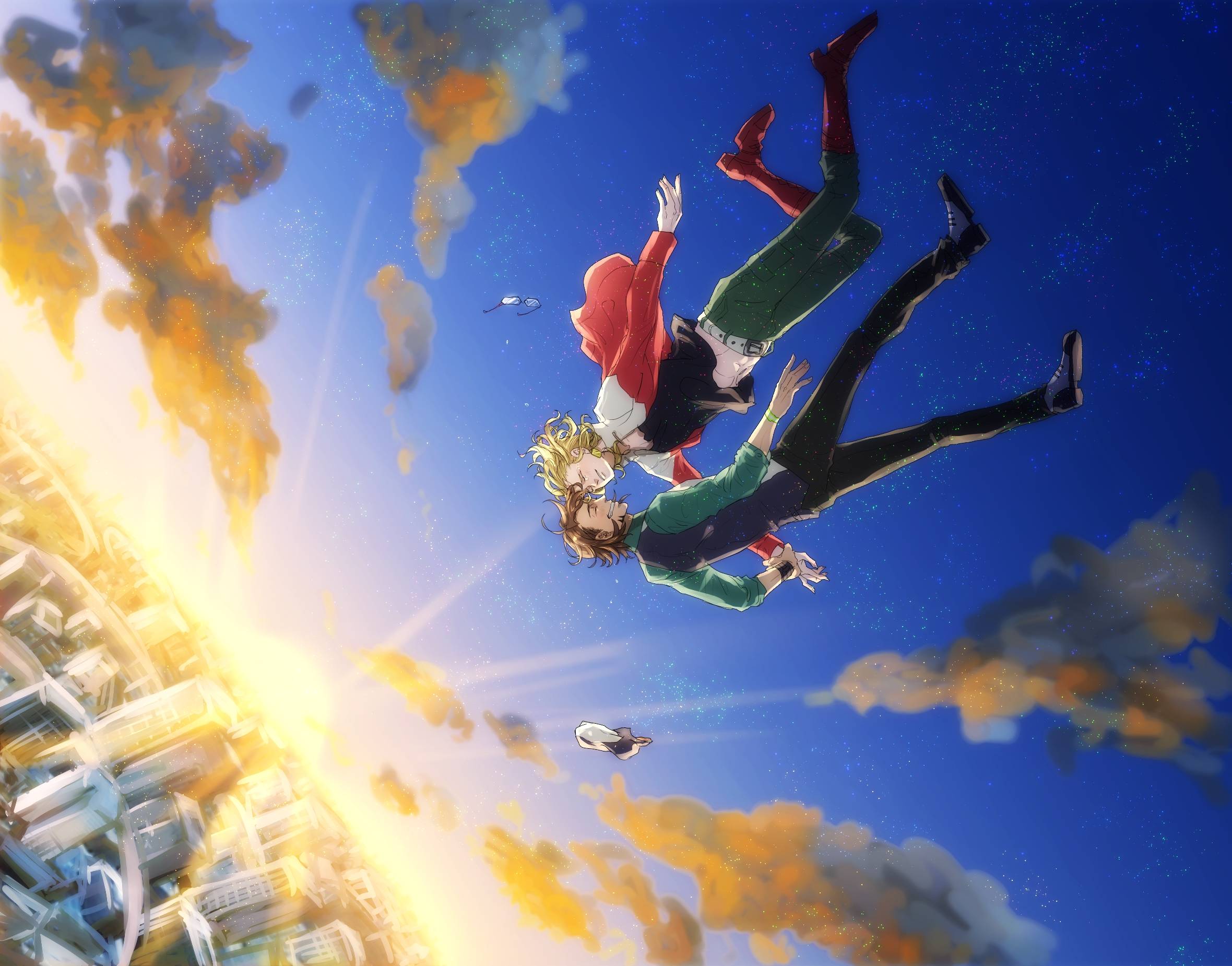 2360x1850 Artwork, Anime Boys, Tiger And Bunny, Falling, Shounen Ai