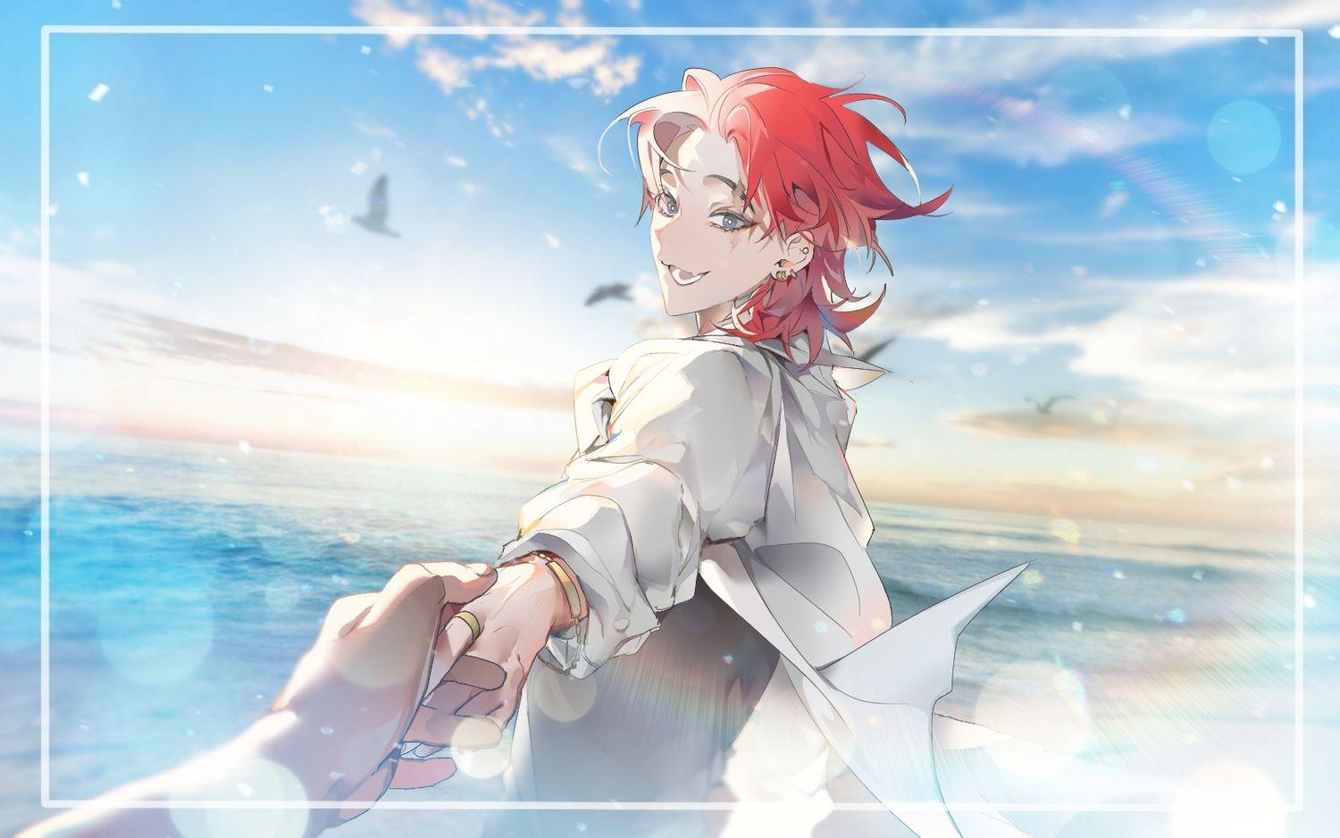 1500x938 aliasing all male animal bird blue eyes clouds male original panza