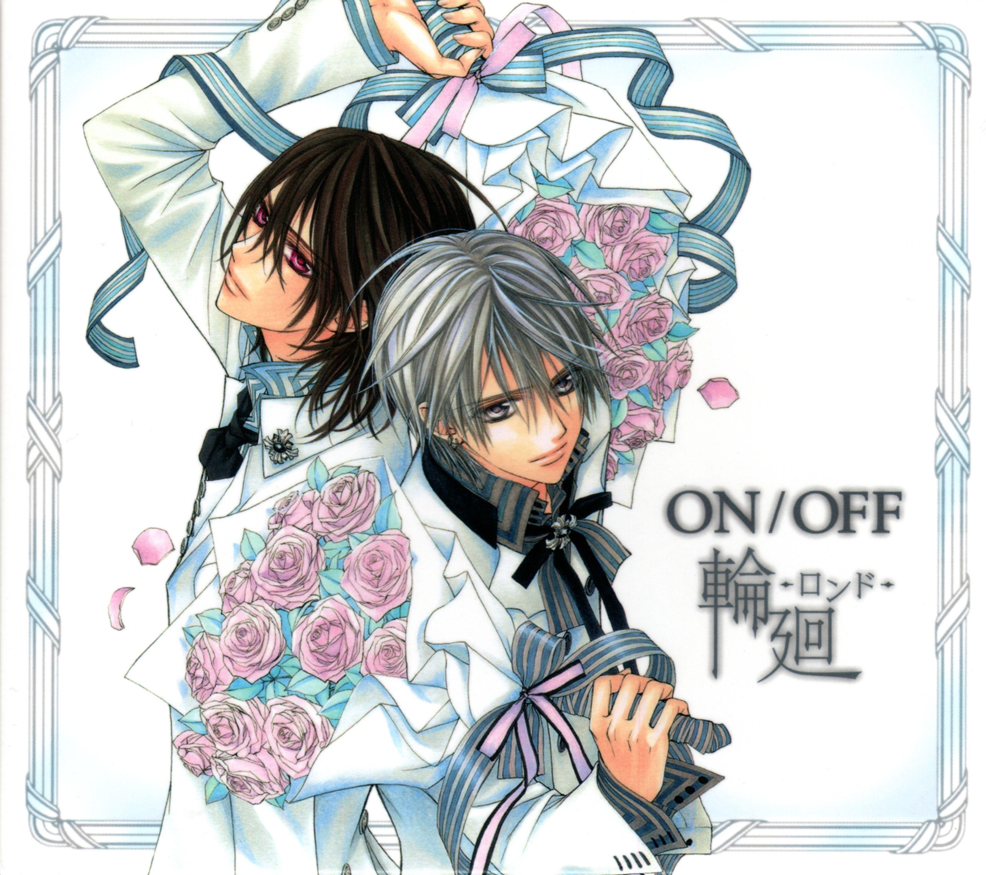 3351x2976 Text vampire knight anime boys manga bouquet roses kuran kaname