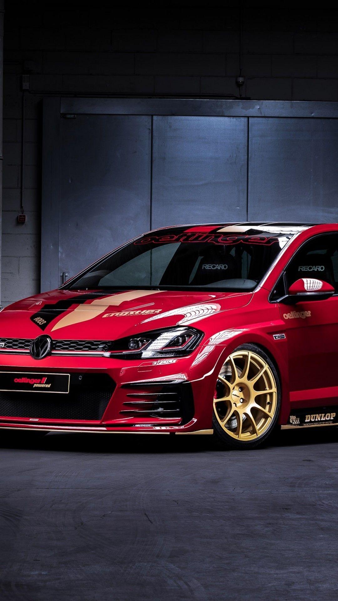 1080x1920 Download 1080x1920 Volkswagen Golf Gti Tcr, Red, Concept Design
