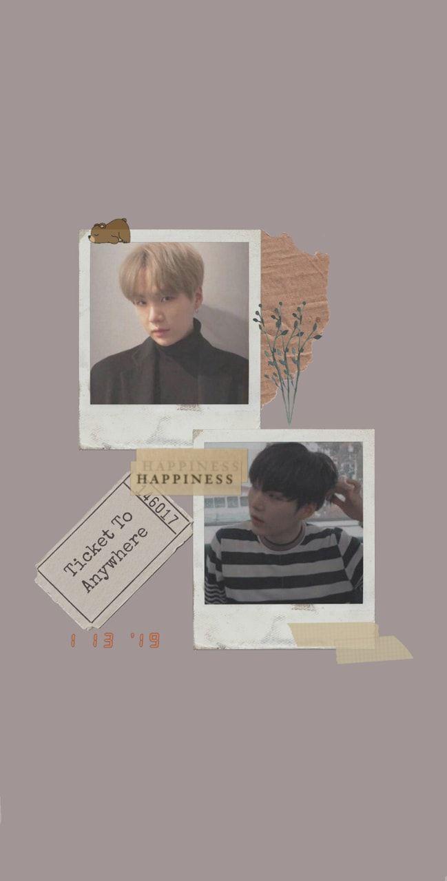 649x1280 Suga's Minimalist Lockscreen Wallpaper Discovered