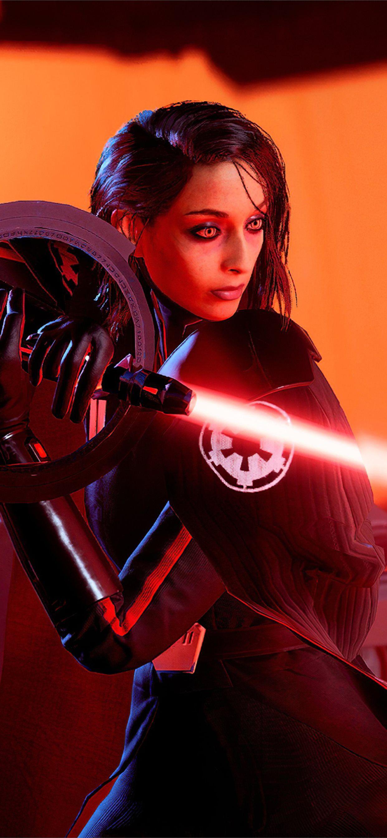 1242x2688 star wars jedi fallen order red 4k iPhone 11 Wallpaper Free Download