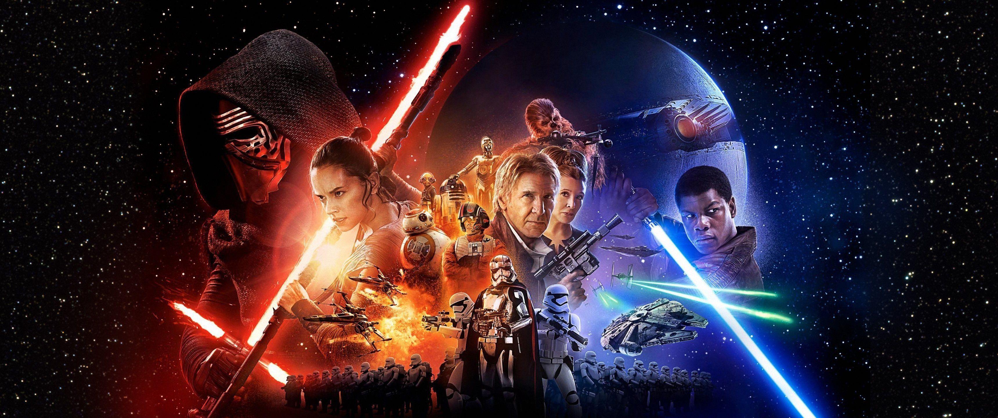 3440x1440 STAR WARS FORCE AWAKENS Sci Fi Futuristic Action Fighting 1star