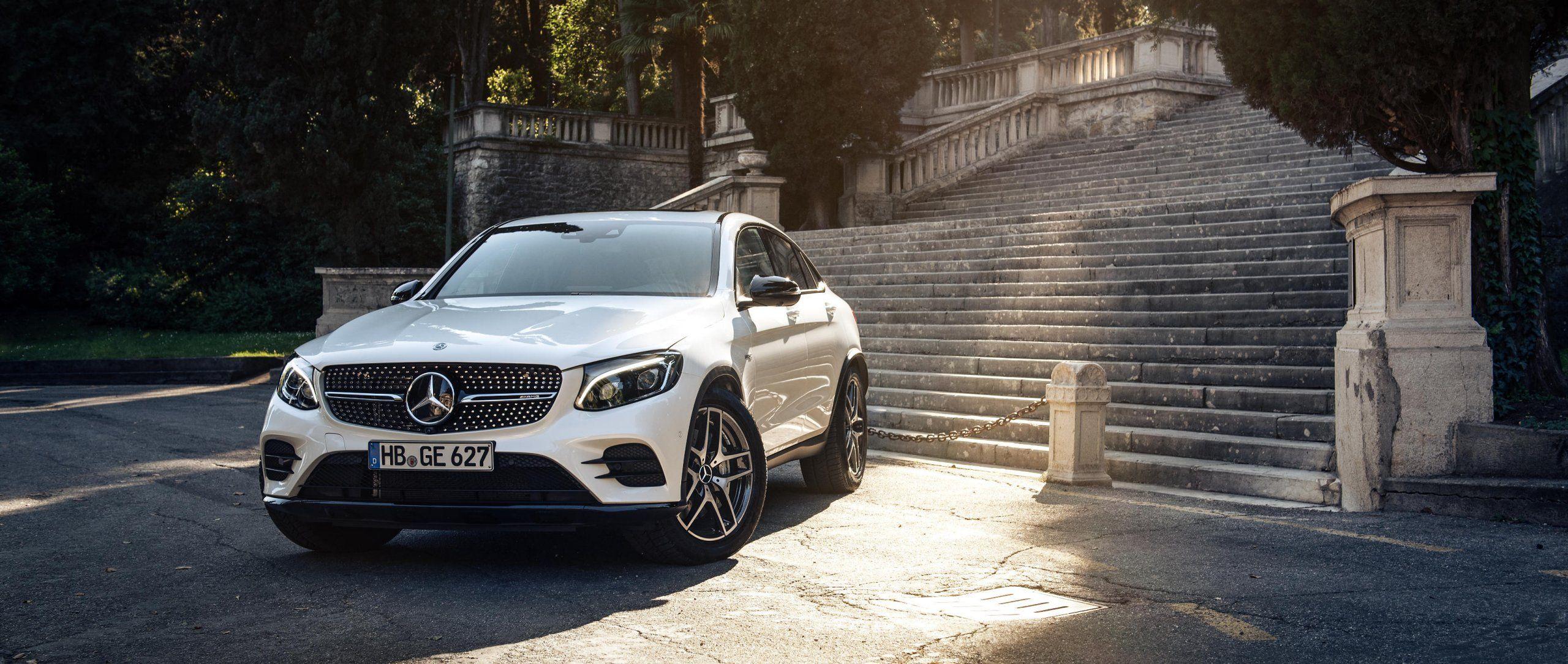 2560x1084 Mercedes AMG GLC 43 4MATIC Coupé Wallpaper. #MBsocialcar