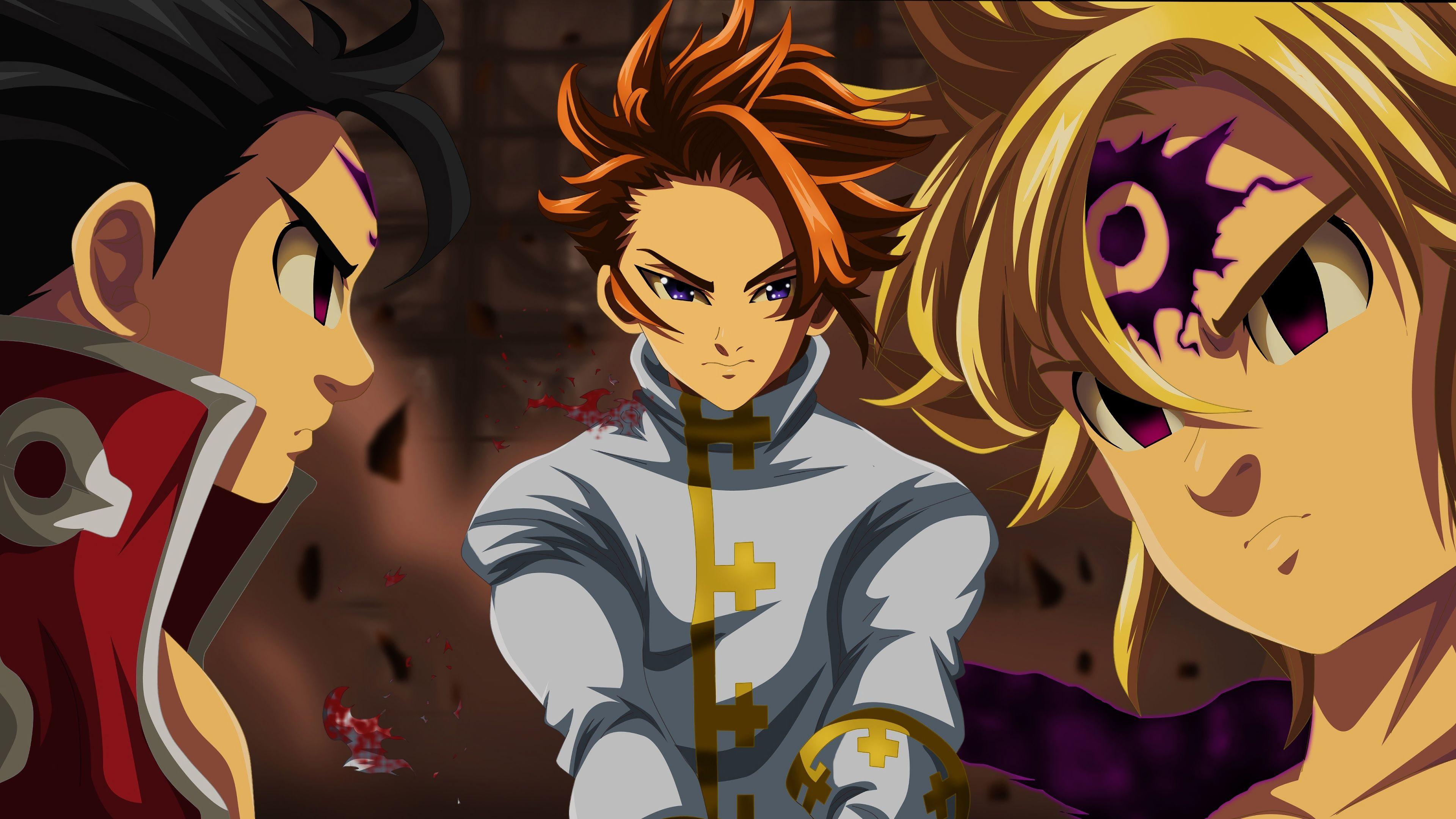 3840x2160 Arthur Pendragon 4K 8K HD Nanatsu no Taizai (The Seven Deadly Sins) Wallpaper