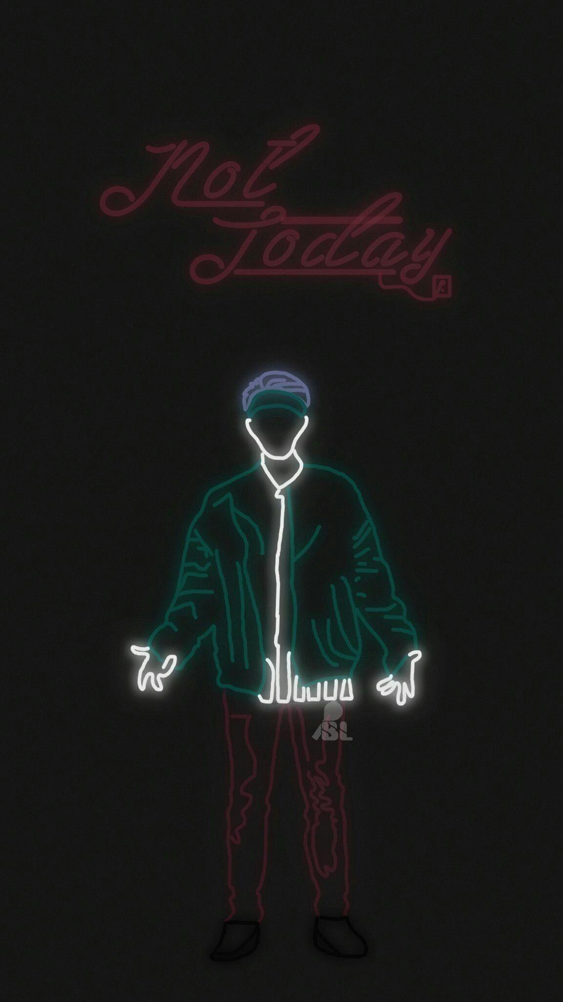 1152x2048 BTS Neon Wallpaper. Bts wallpaper, Bts