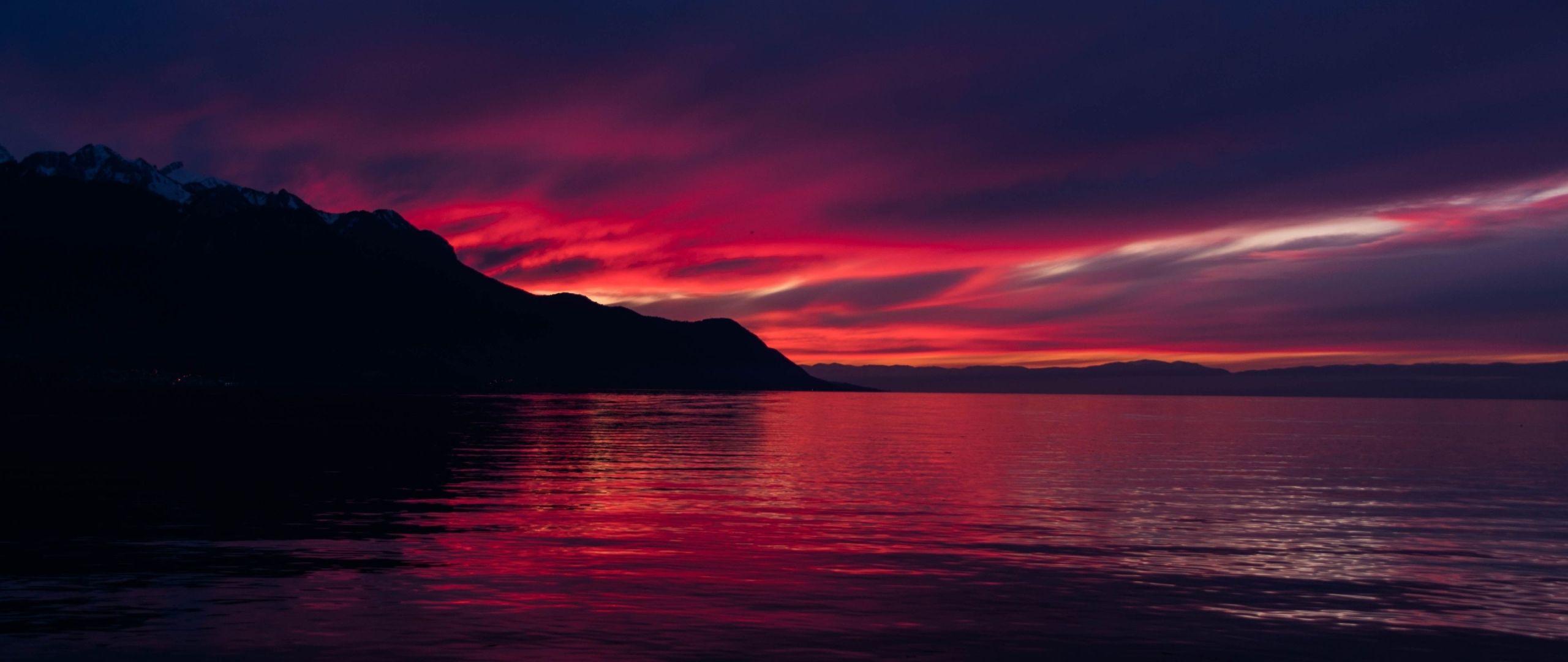 2560x1080 4K Dark Sunset 2560x1080 Resolution Wallpaper, HD Nature