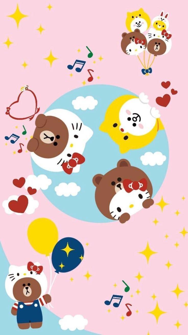 736x1309 best ハローキティ image. Hello kitty wallpaper