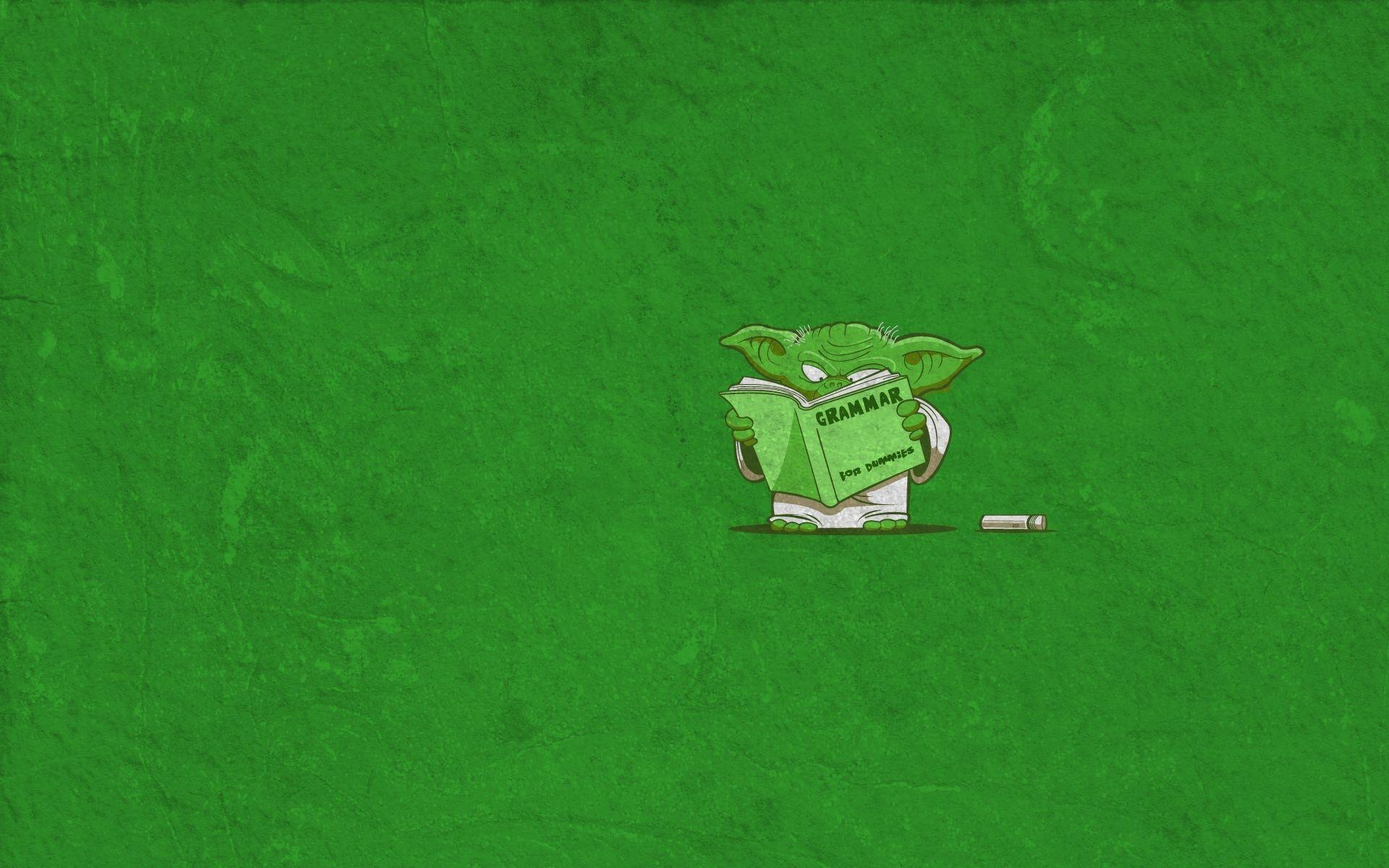 1920x1200 green, Star Wars, minimalistic, funny, Yoda wallpaper