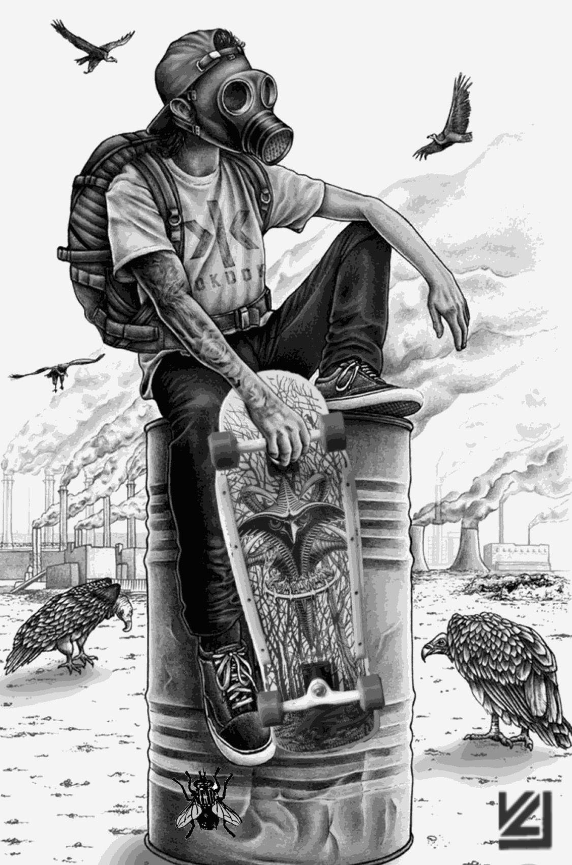 1125x1701 Powell Peralta Tony Hawk claw. Desenhos, Quadros