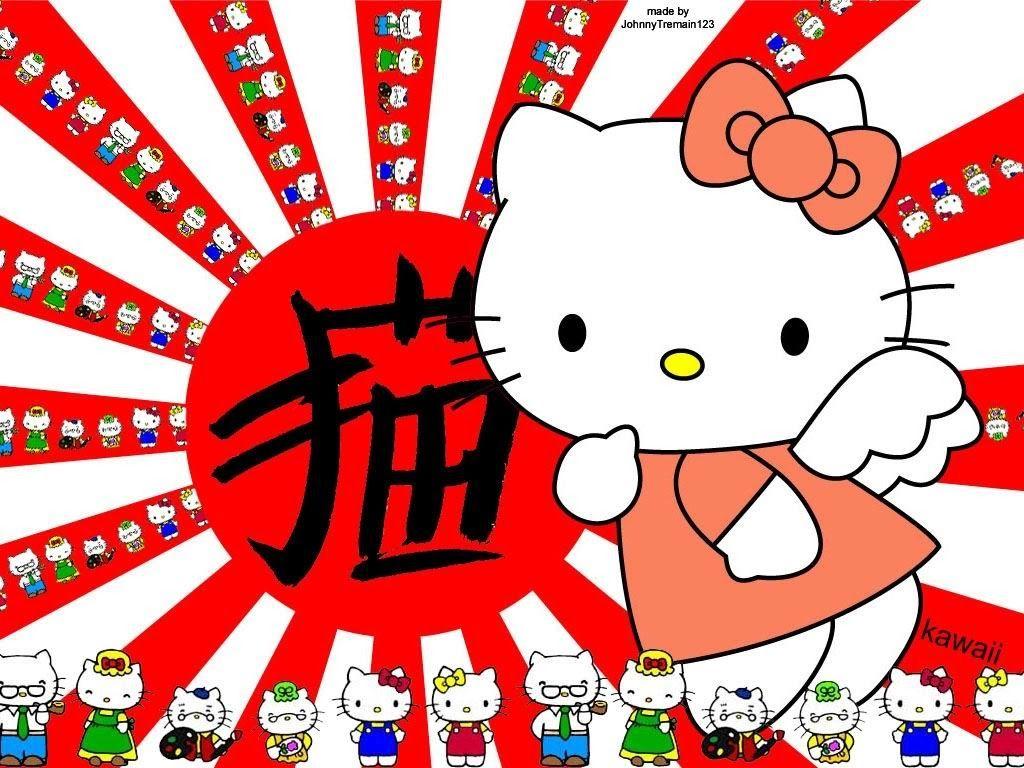 1024x768 Shelter from the Storm: Geisha, Samurai, Hello Kitty, Godzilla: How