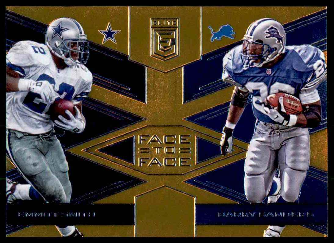 1094x796 Donruss Elite Face To Face Gold Emmitt Smith Barry Sanders On Kronozio