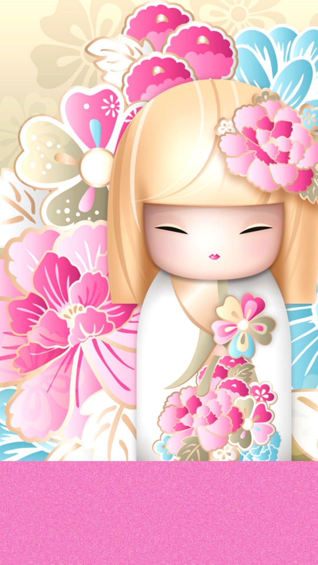 1080x1920 Koťata. Kokeshi dolls