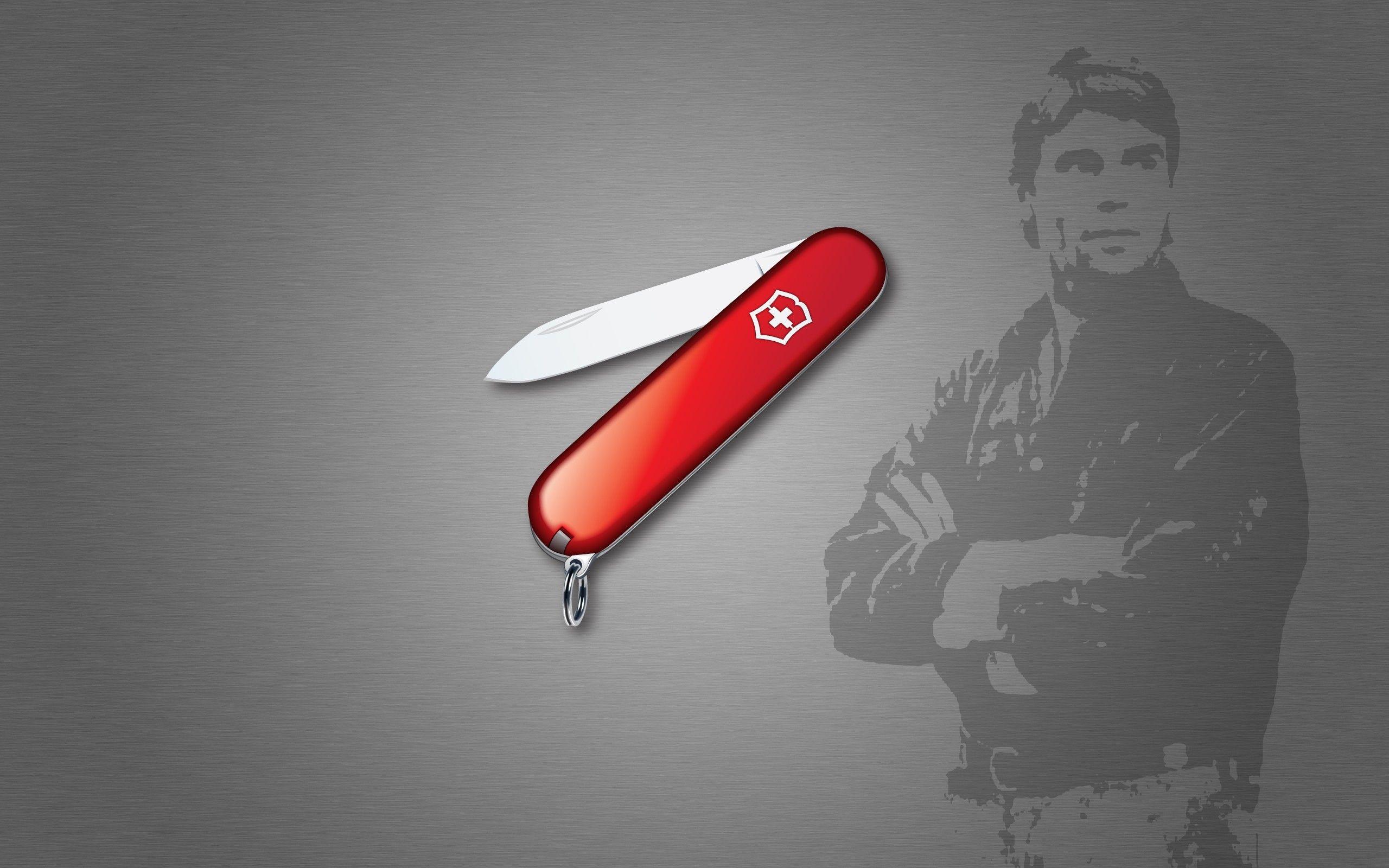 2560x1600 minimalistic, Silhouette, Stencil, Knives, Gradient, Swiss, Army