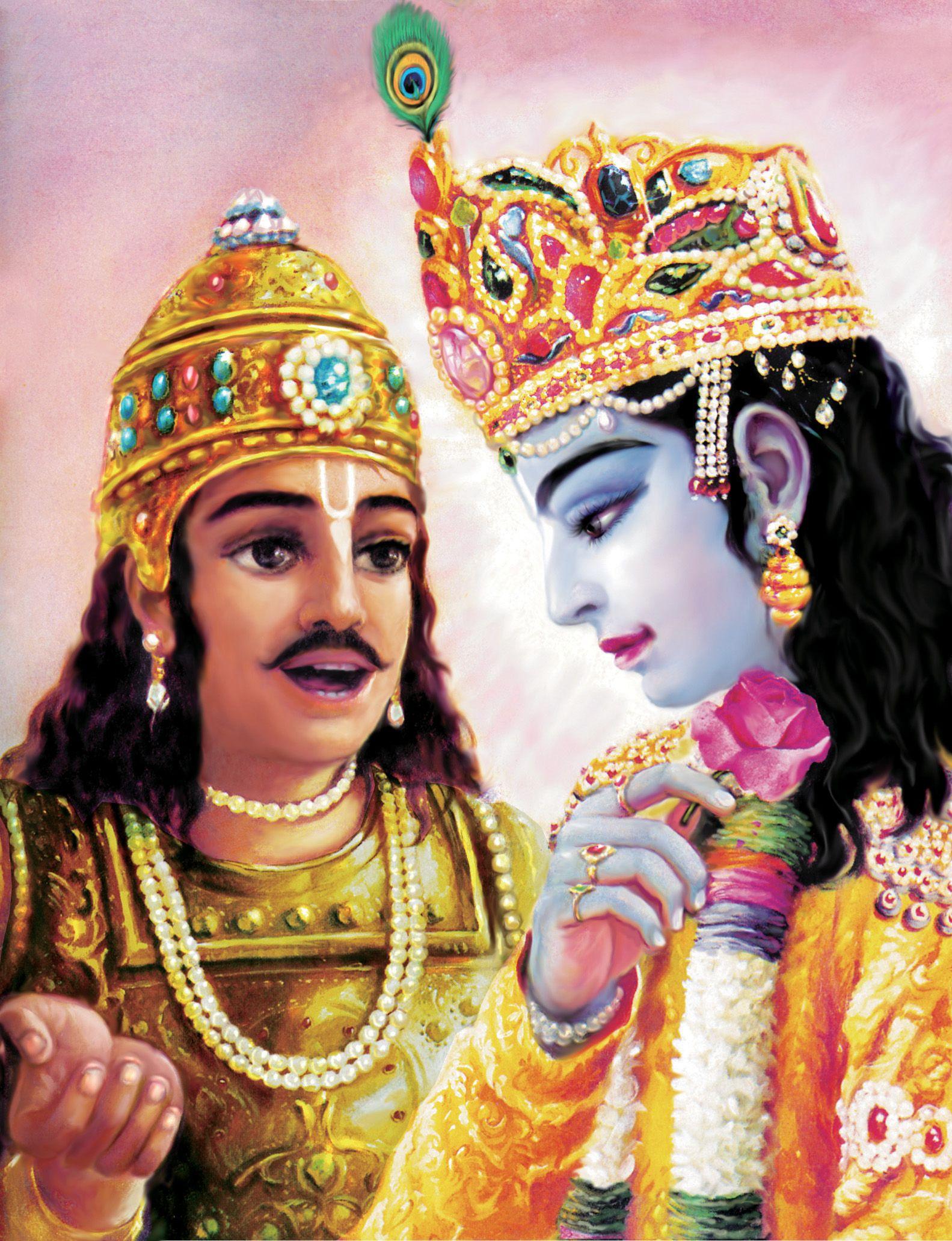 1583x2062 Bhagavad Gita Art Gallery-Plate 29: Arjuna addressed Krishna