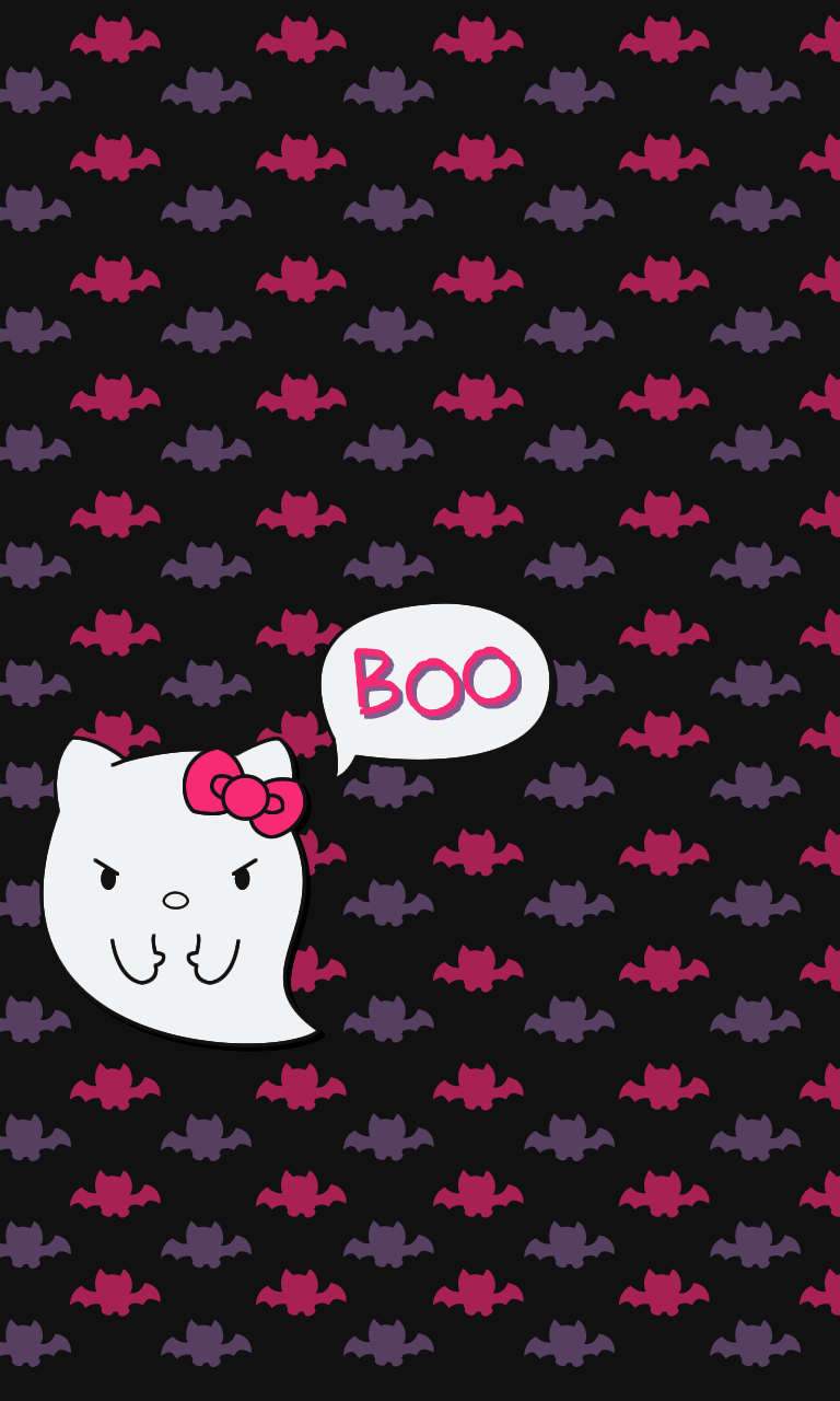768x1280 Blueberrythemes: Hello Kitty wallpaper (Halloween Edition). Even